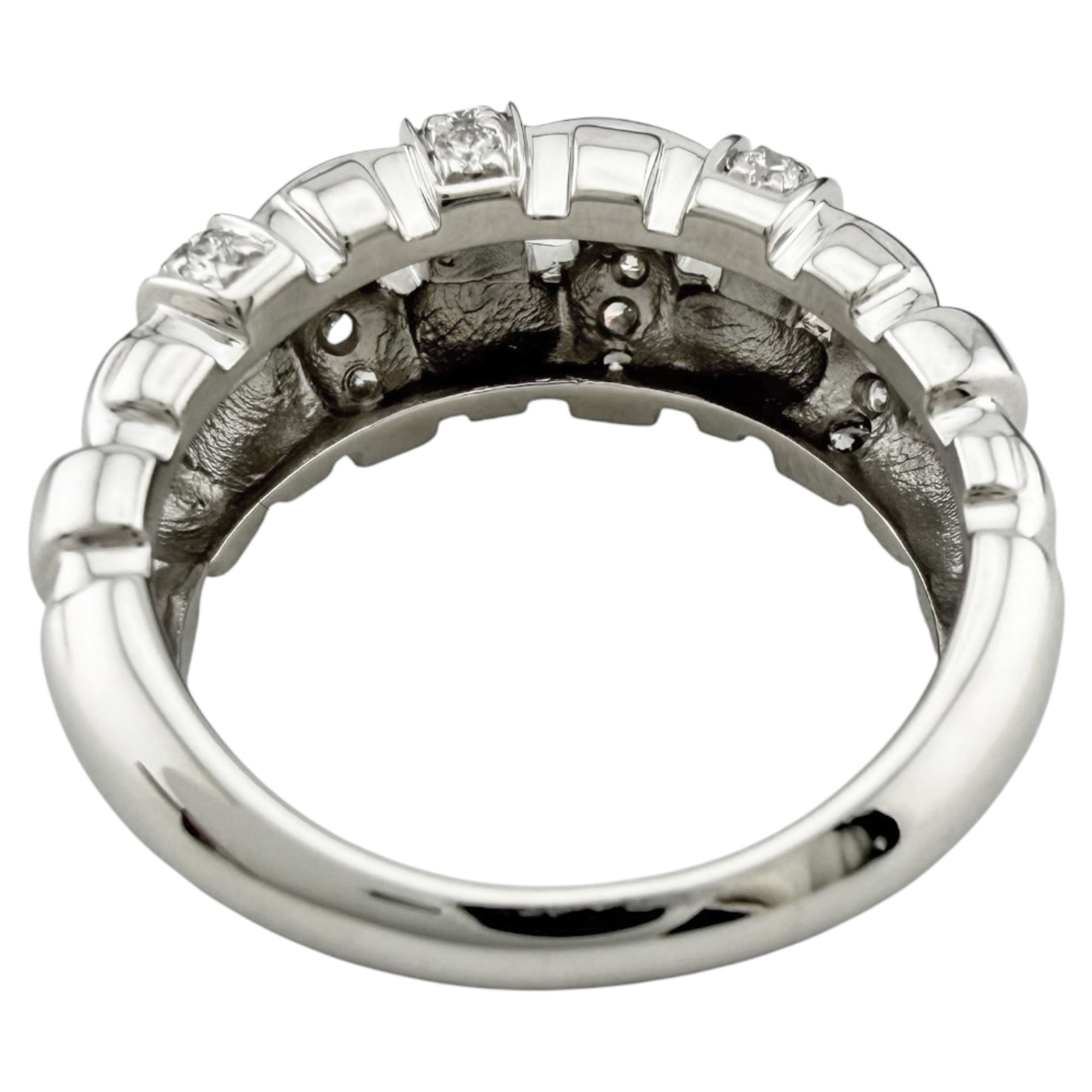 Tiffany Silver White Gold (18K) Band Ring (Pre-Owned)