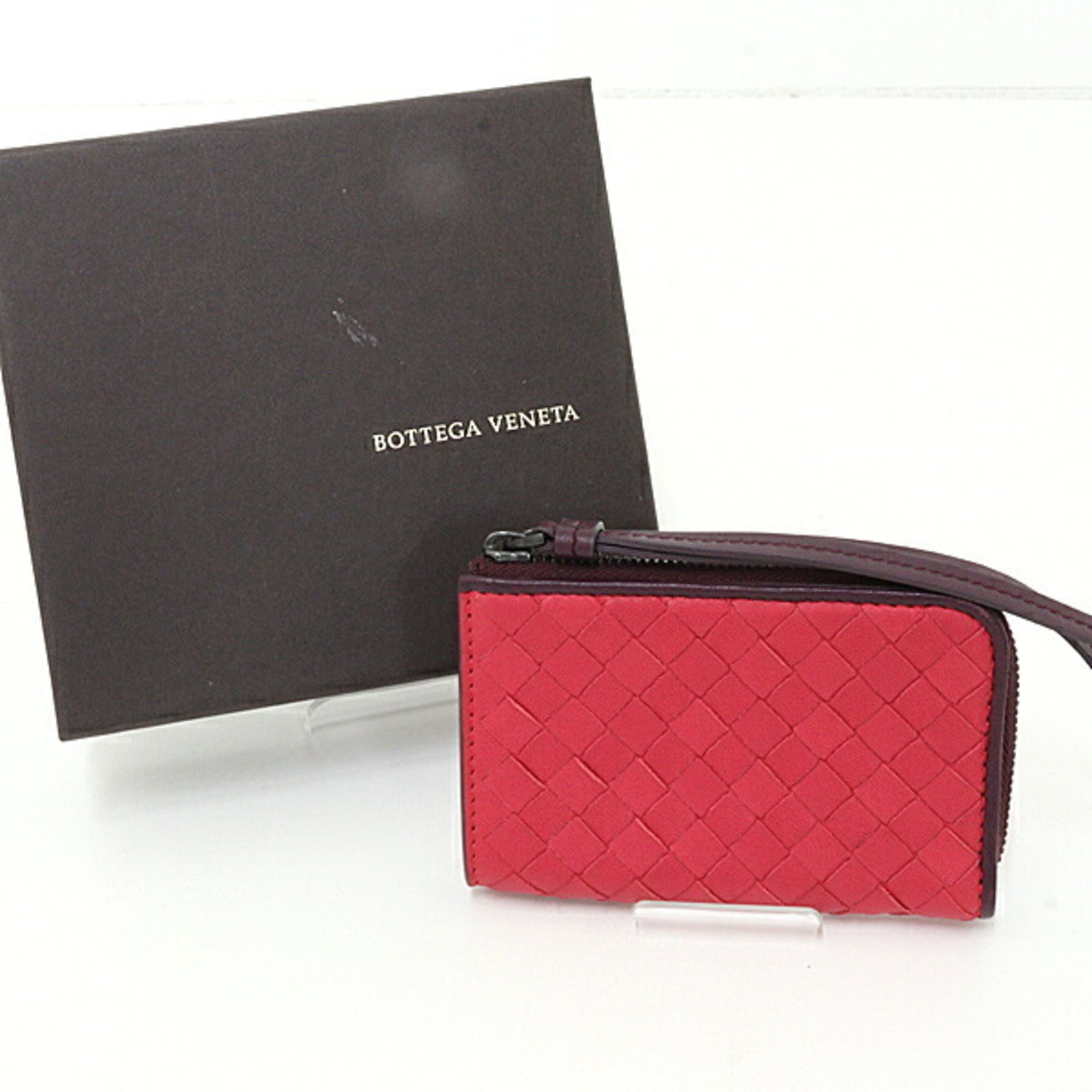 Bottega Veneta Red Color Coin Purse/Coin Case (Pre-Owned)