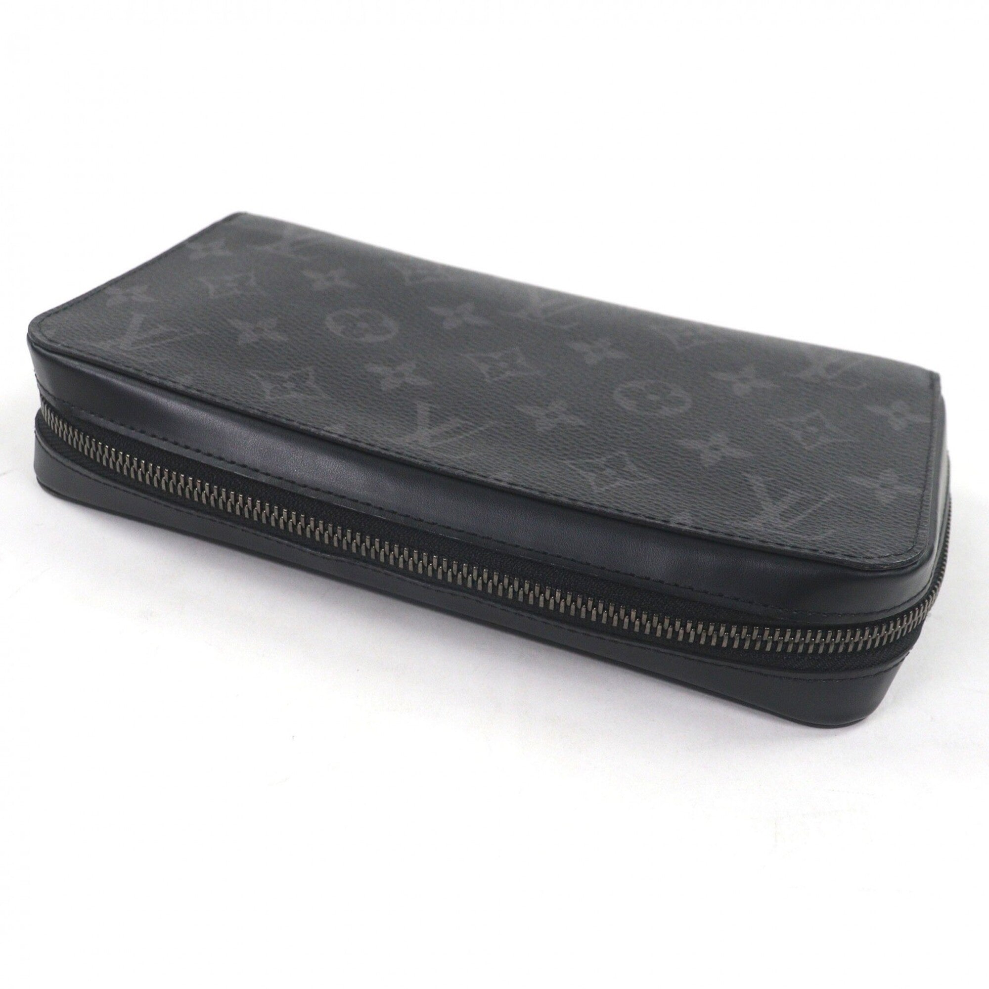 Louis Vuitton Black Monogram Eclipse Canvas Long Wallet (Bi-Fold) (Pre-Owned)