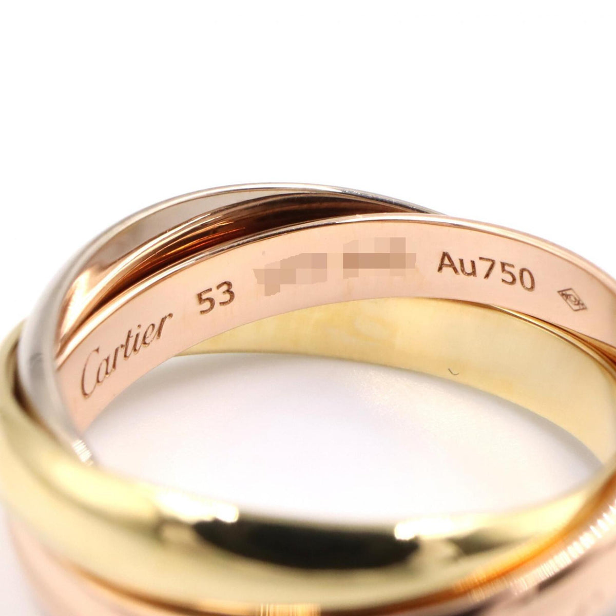 Cartier Gold Silver Yellow Gold (18K) Pink Gold (18K) White Gold (18K) Band Ring (Pre-Owned)