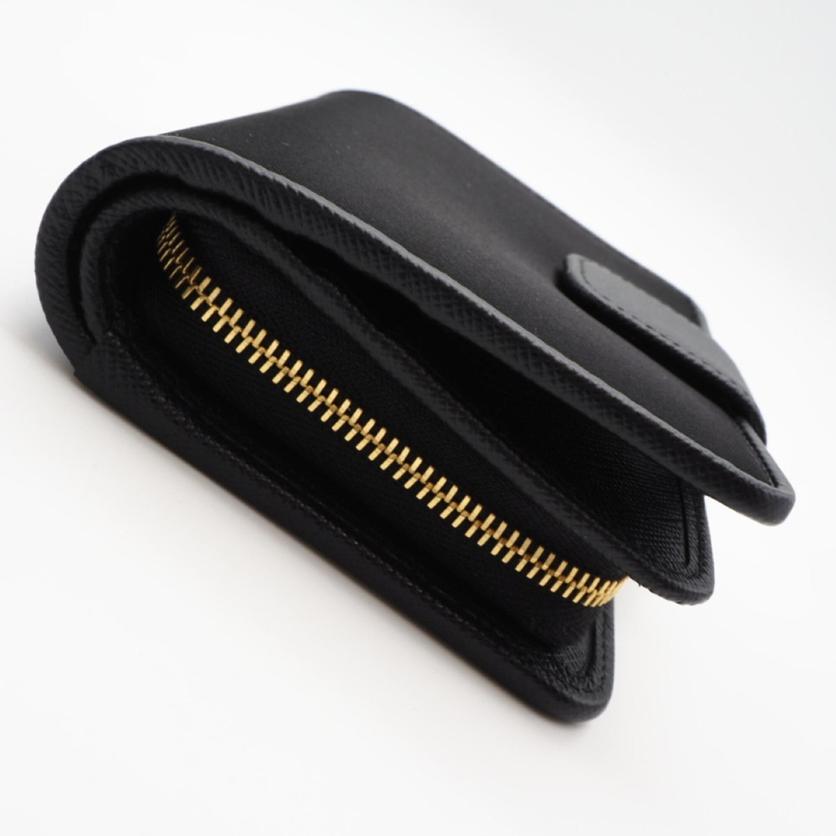 Prada Saffiano Black Nylon Saffiano Wallet (Bi-Fold) (Pre-Owned)