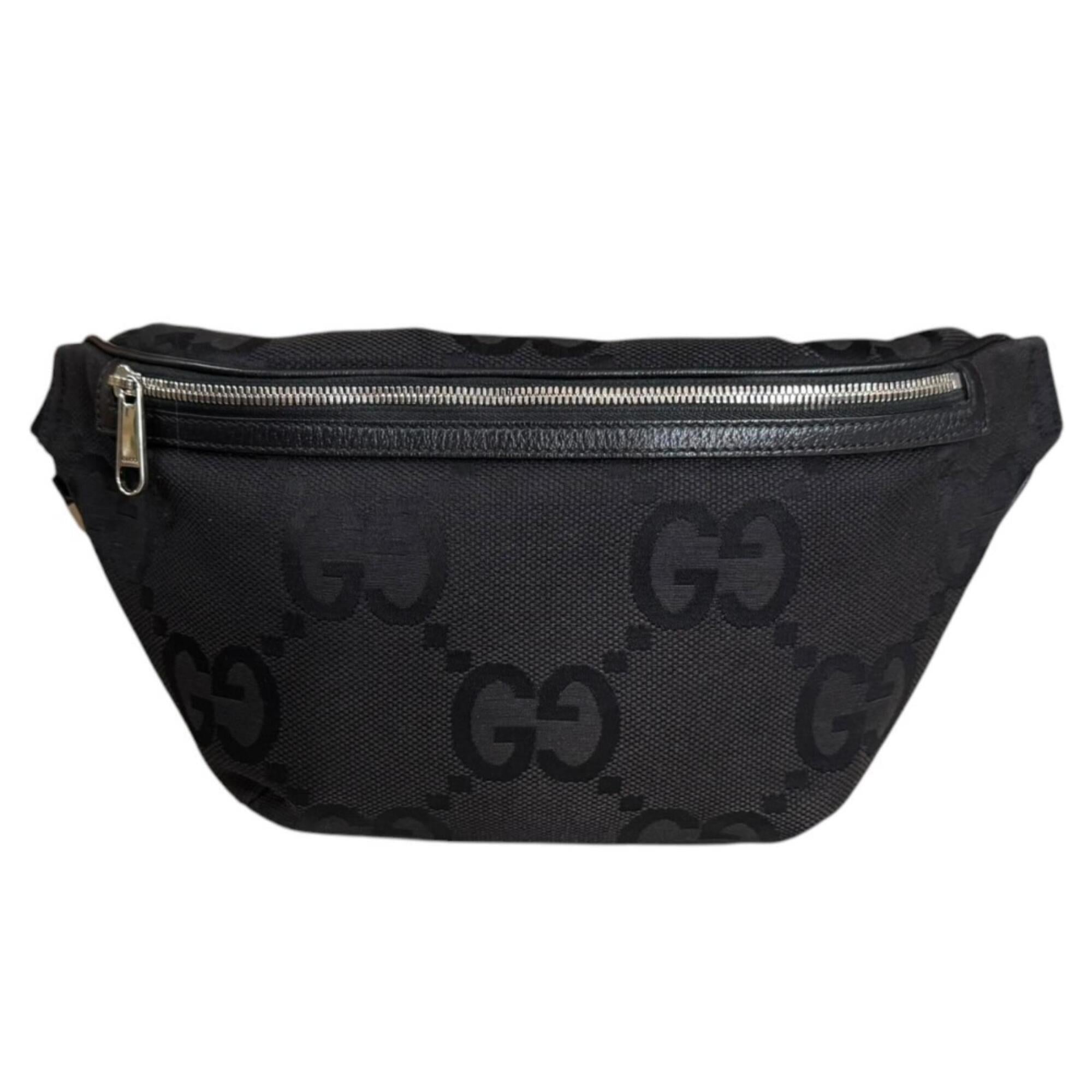 Gucci Gg Canvas Black Gg Canvas Handbag Sling Bag (Pre-Owned)