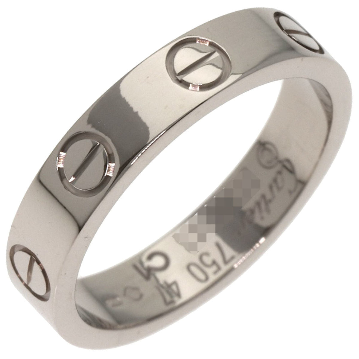 Cartier White Gold White Gold (18K) Band Ring (Pre-Owned)