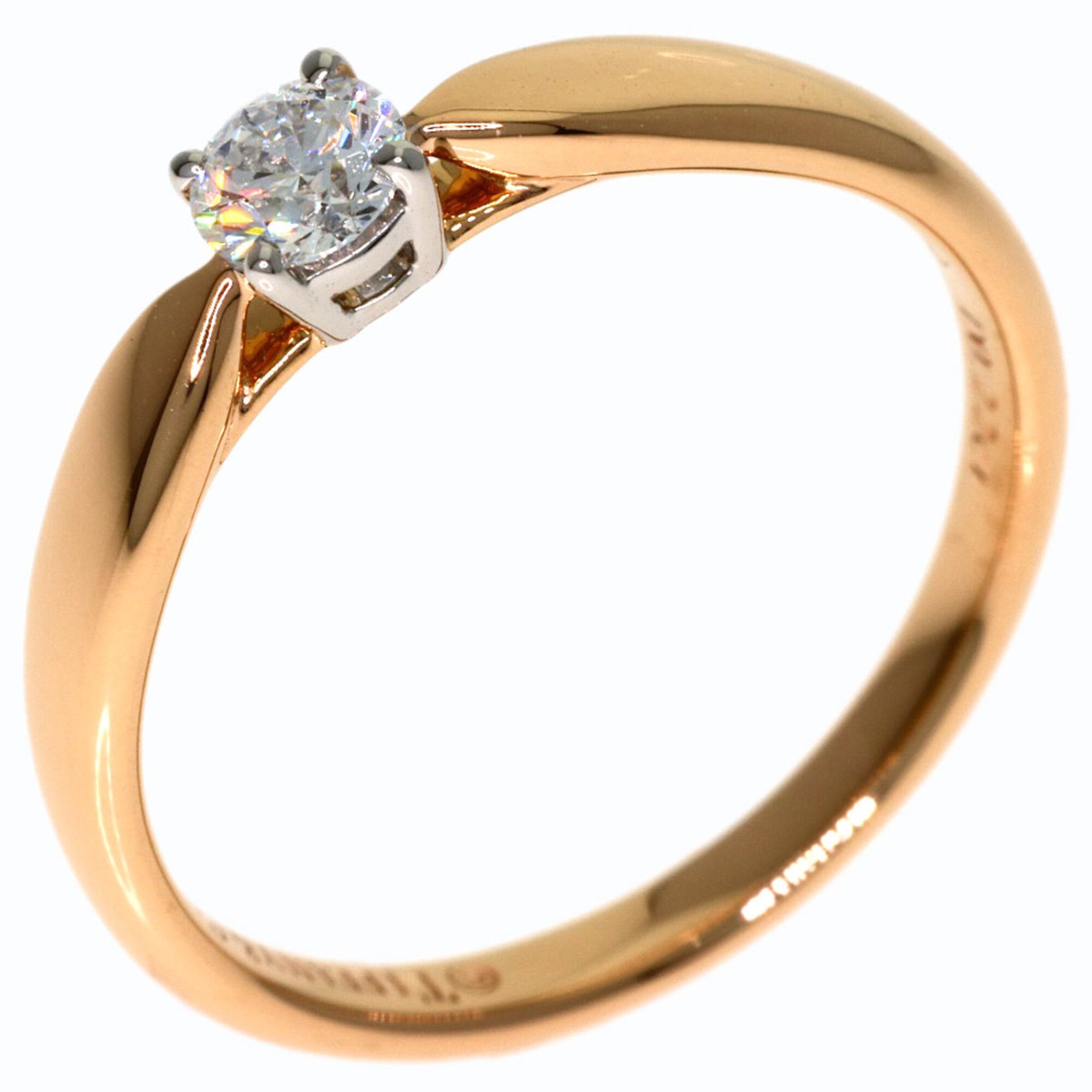 Tiffany Pink Gold (18K) Platinum 950 Band Ring (Pre-Owned)
