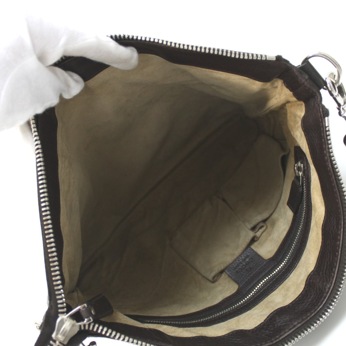 Gucci Brown Leather Shoulder Bag (Pre-Owned)