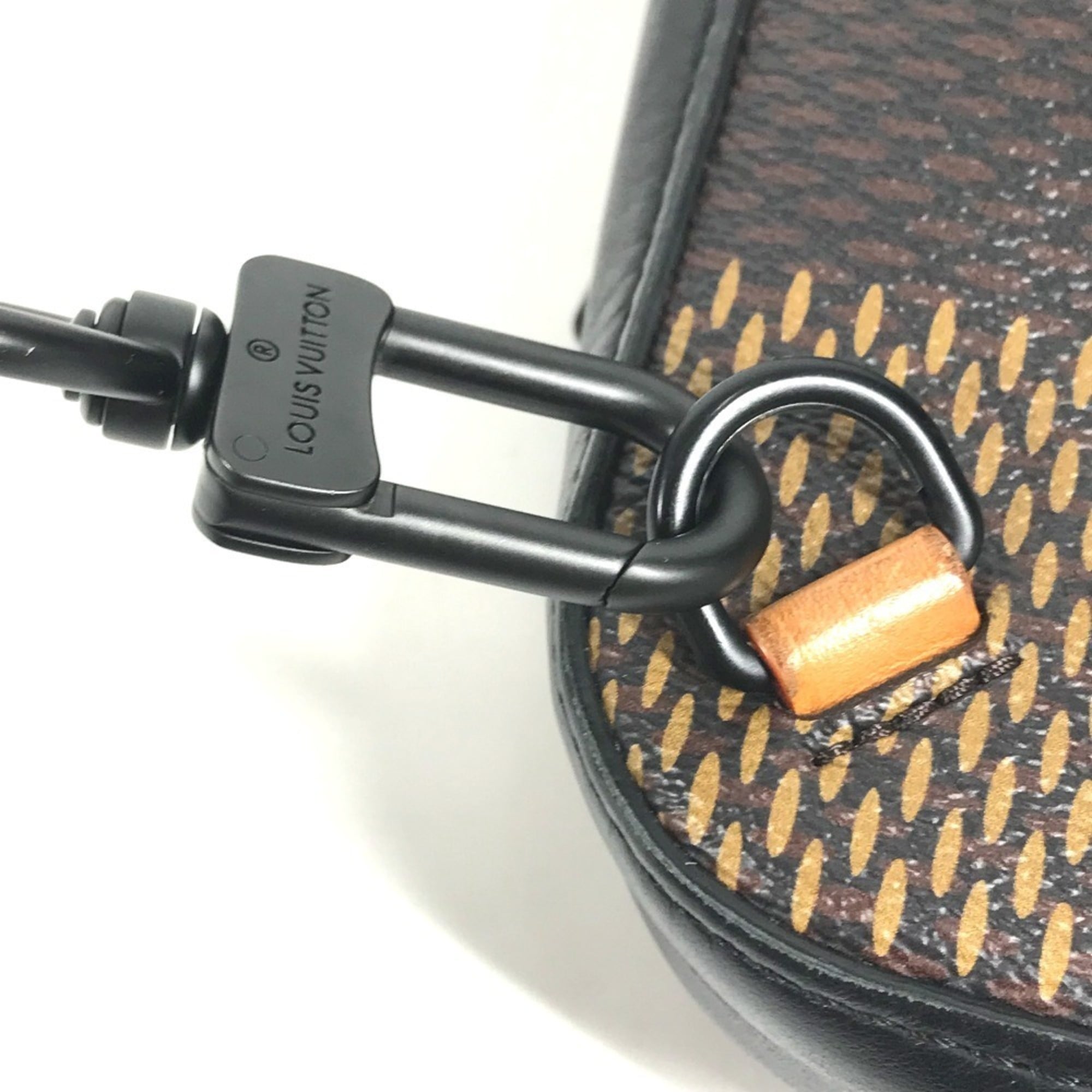 Louis Vuitton Brown Damier Canvas Galle Monogram Monogram Damier Canvas Shoulder Bag Sling Bag (Pre-Owned)