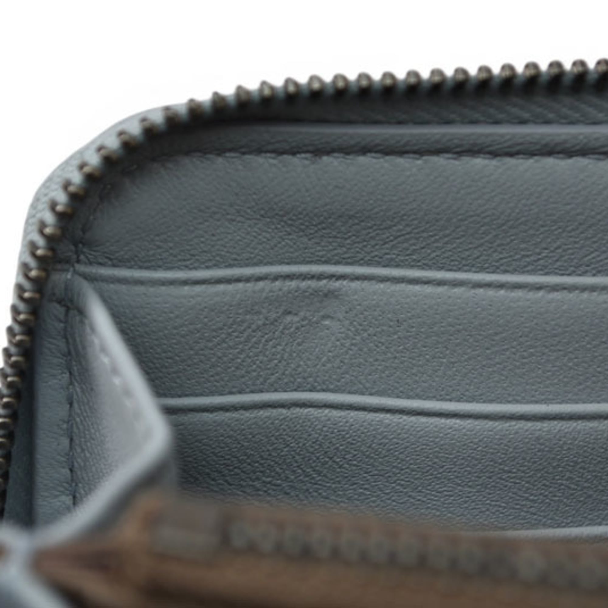 Bottega Veneta Intrecciato Blue Long Wallet (Bi-Fold) (Pre-Owned)