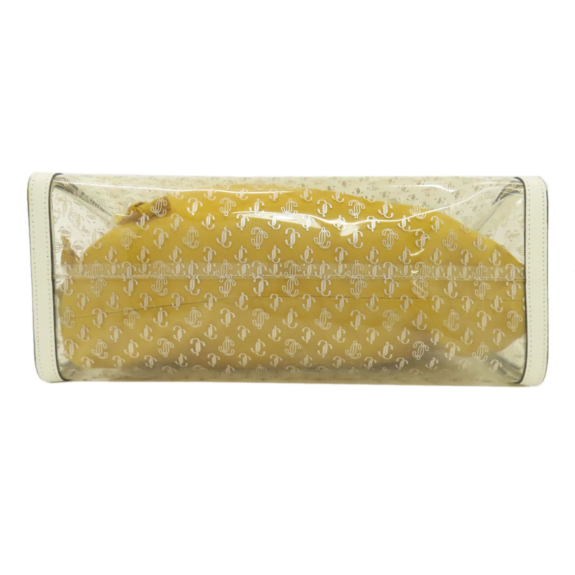 Jimmy Choo Clear White Vinyl Handbag Pouch (Pre-Owned)