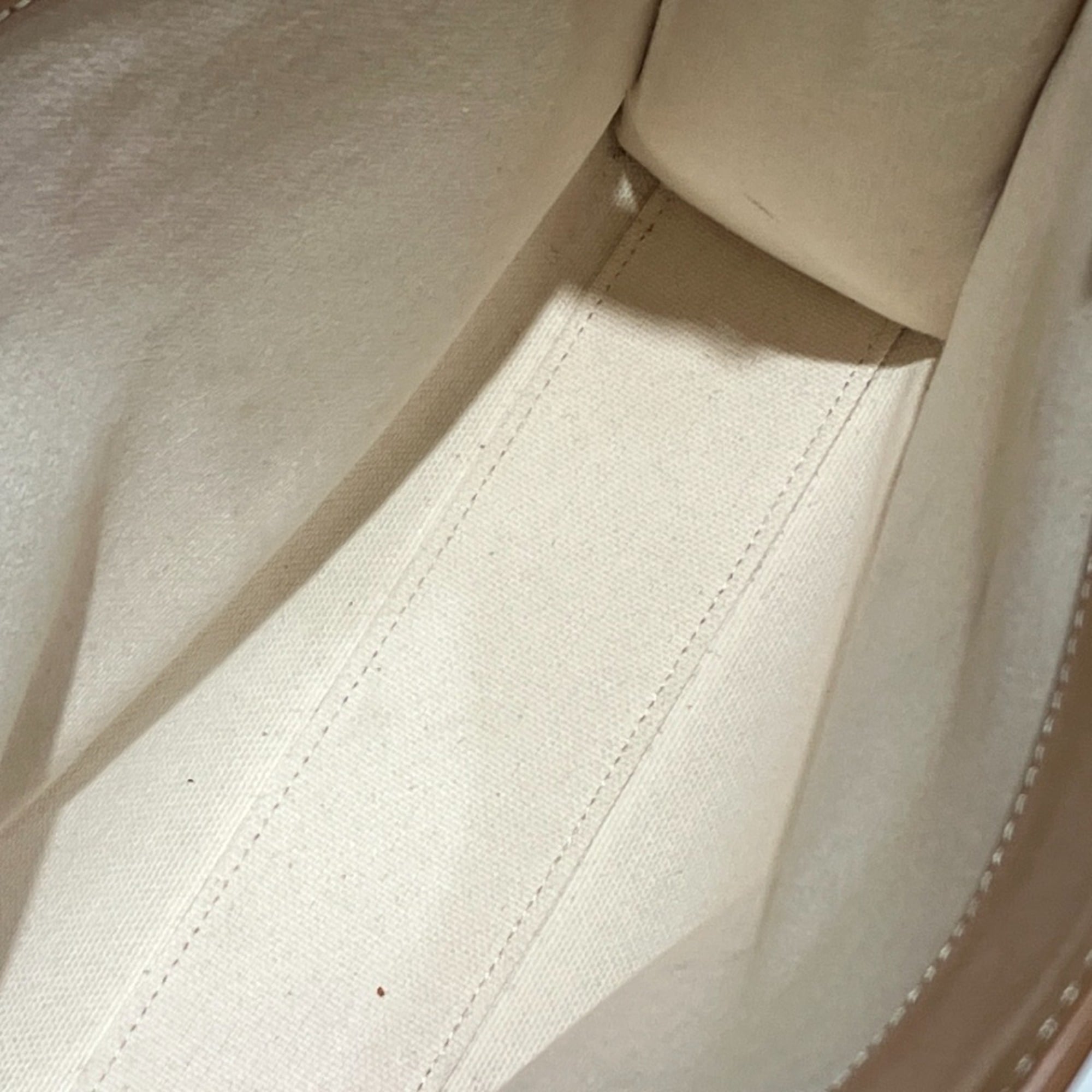 Celine White Canvas Leather Tote Bag (Pre-Owned)