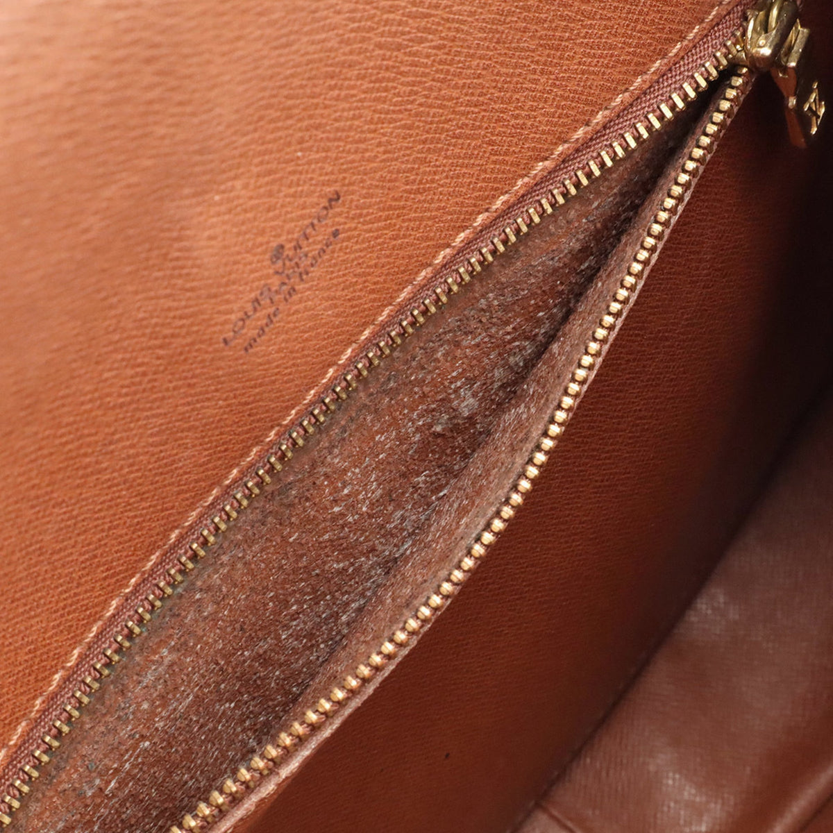 Gucci Beige Brown Brown Green Red Color Leather Pvc Pochette Shoulder Bag (Pre-Owned)