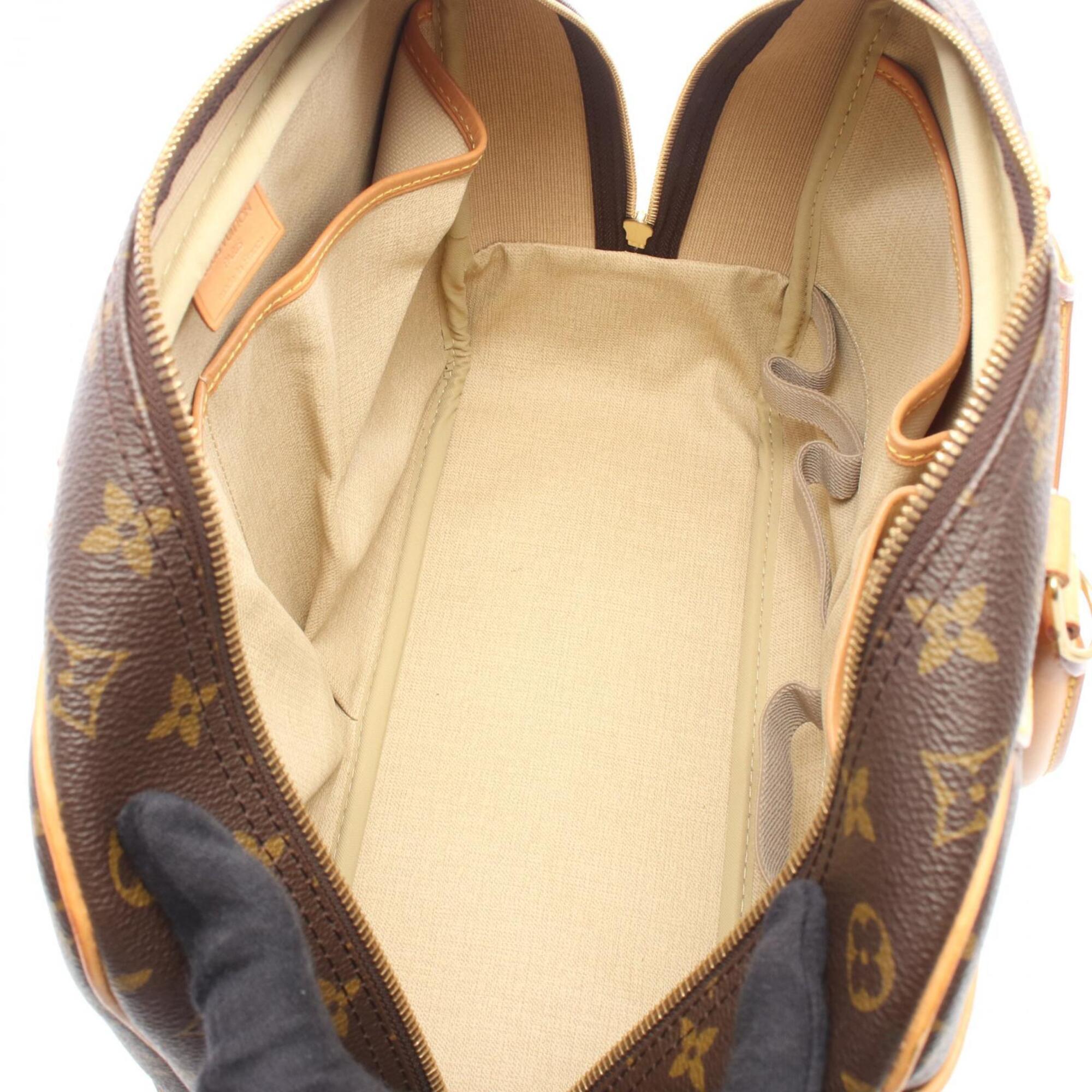 Louis Vuitton Brown Coated Canvas Leather Handbag (Pre-Owned)