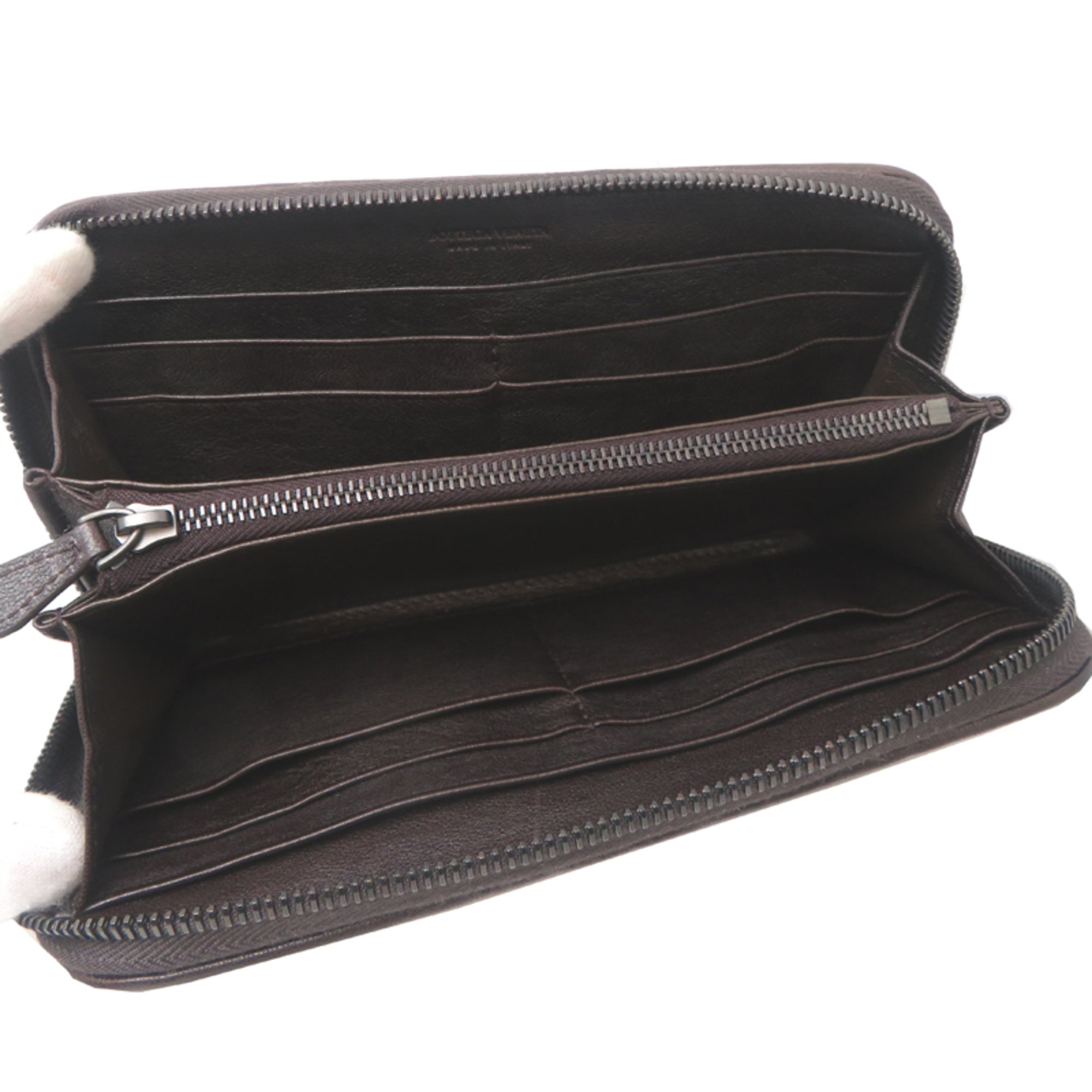 Bottega Veneta Brown Leather Long Wallet (Bi-Fold) (Pre-Owned)
