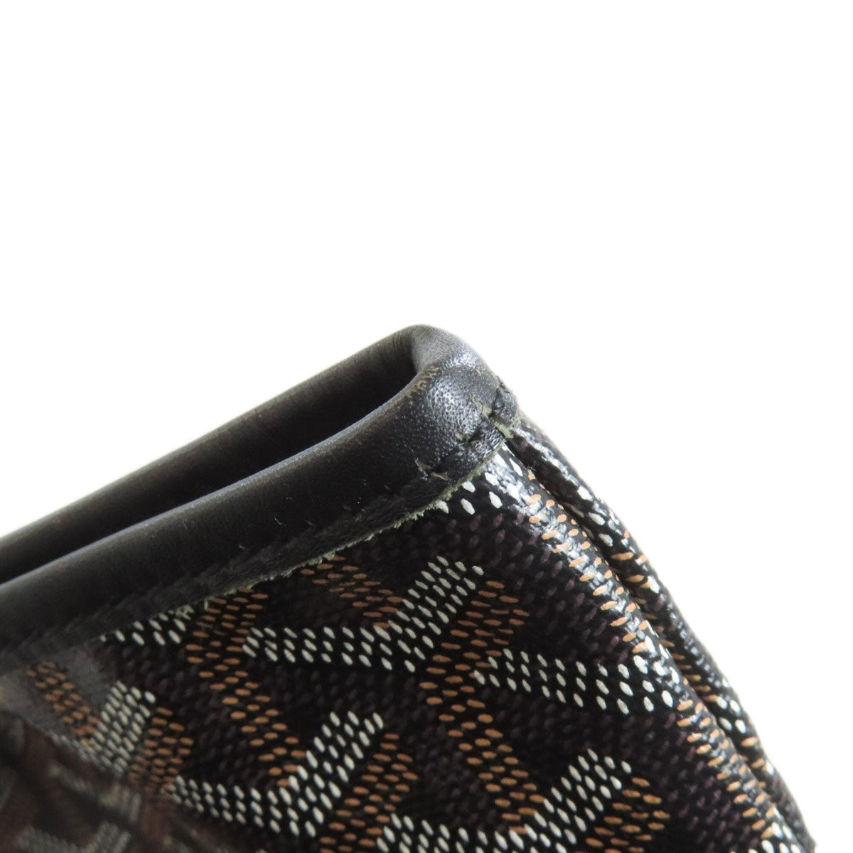 Goyard Black Brown Coated Canvas Tote Bag (Pre-Owned)