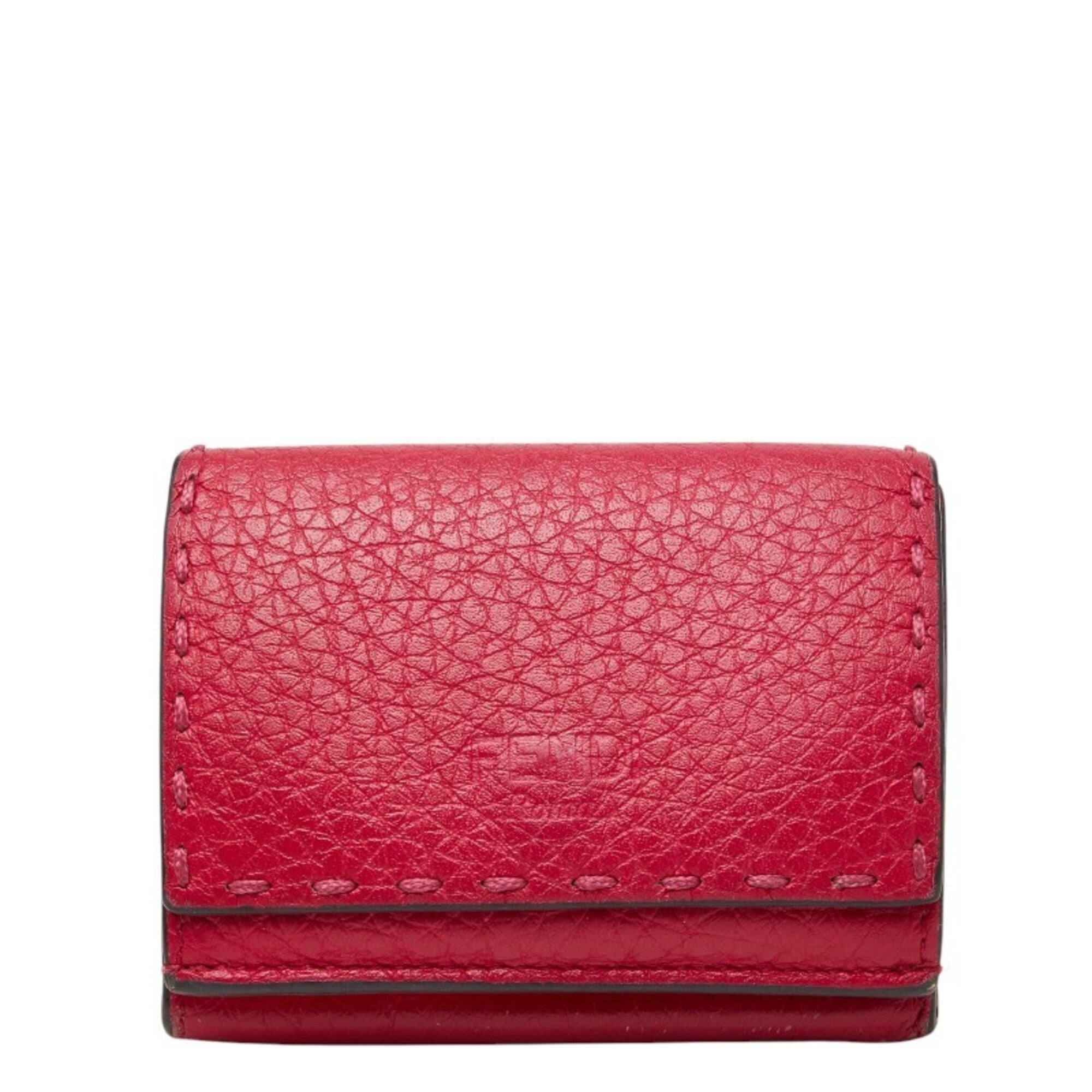 Fendi Pink Leather Wallet (Tri-Fold) (Pre-Owned)