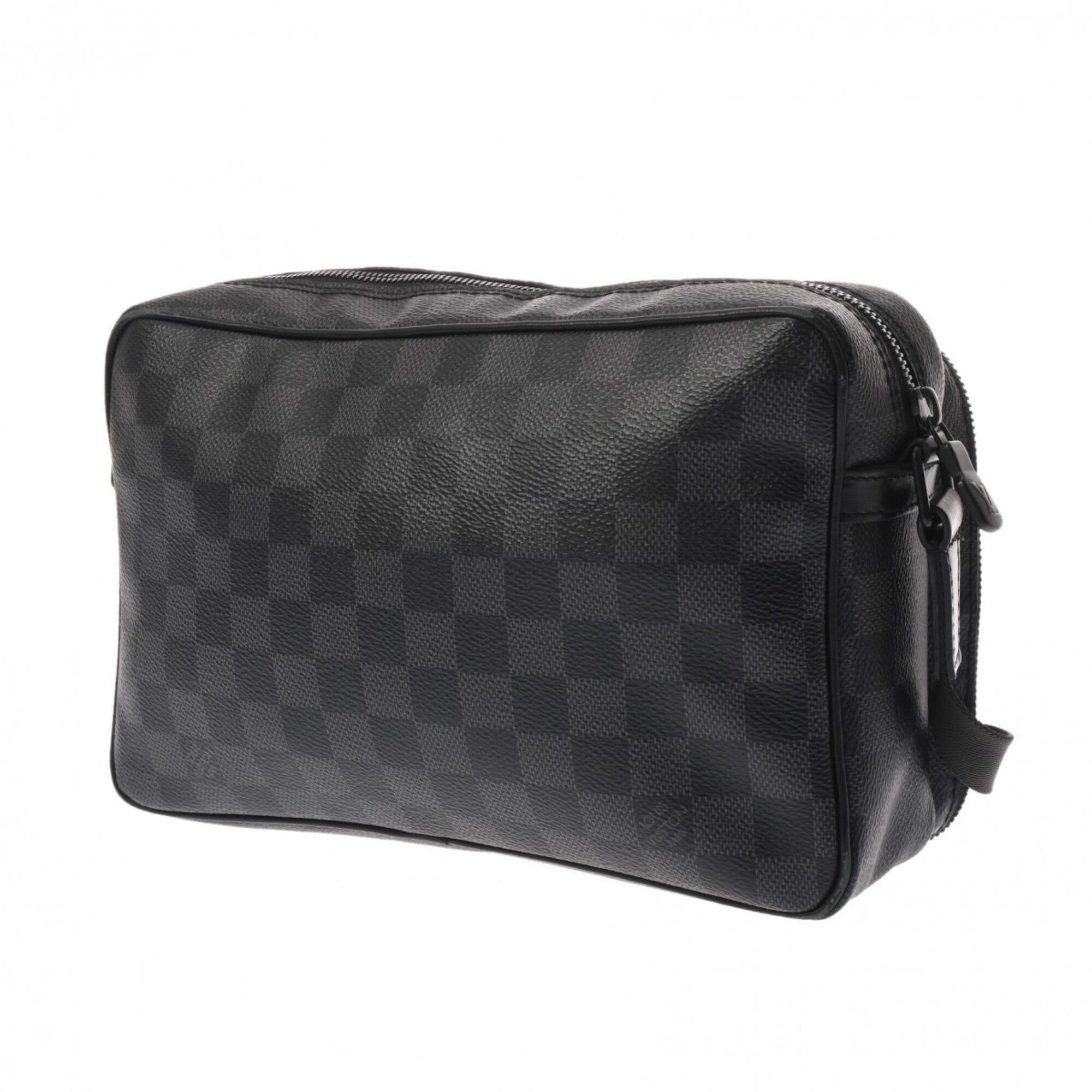 Louis Vuitton Black Damier Graphite Canvas Shoulder Bag (Pre-Owned)