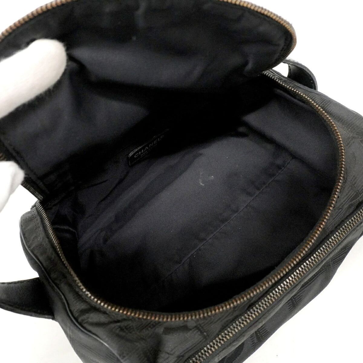 Chanel Black Nylon Vanity Bag (Pre-Owned)