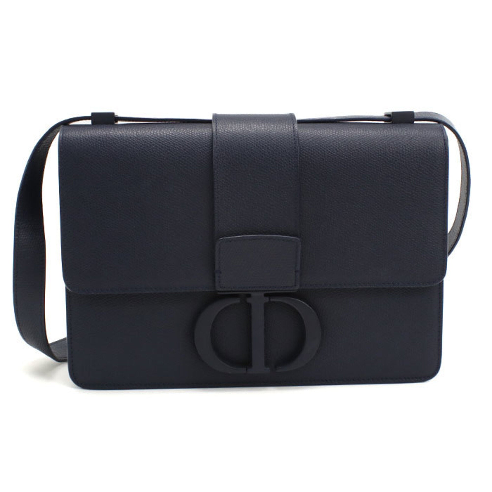 Christian Dior Navy Leather Shoulder Bag (Pre-Owned)