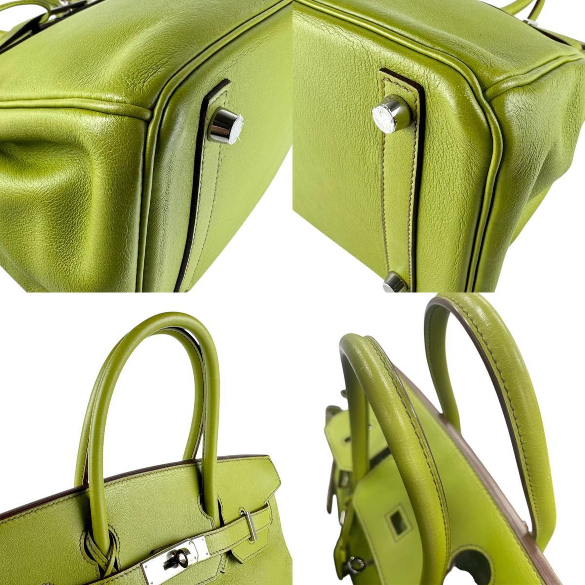 Hermes Anis Green Swift Leather Handbag (Pre-Owned)