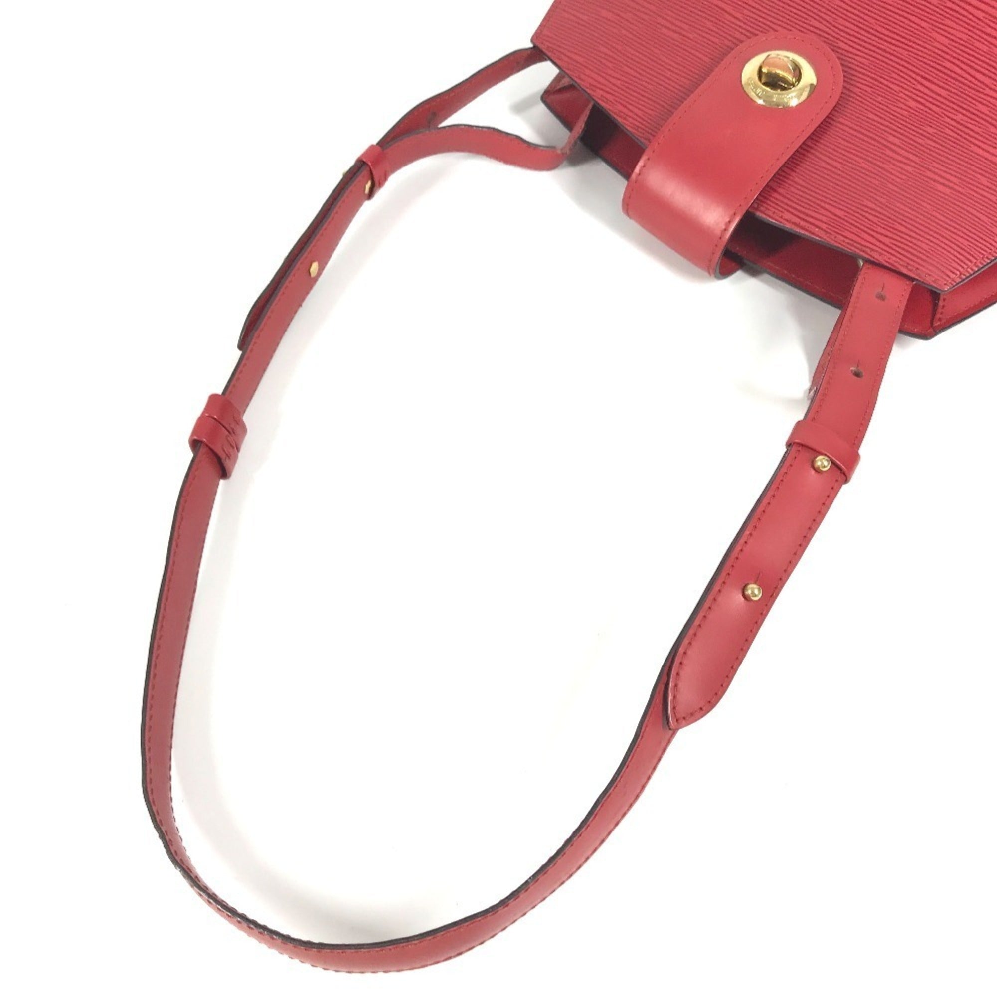 Louis Vuitton Castilian Red Red Color Epi Leather Shoulder Bag (Pre-Owned)