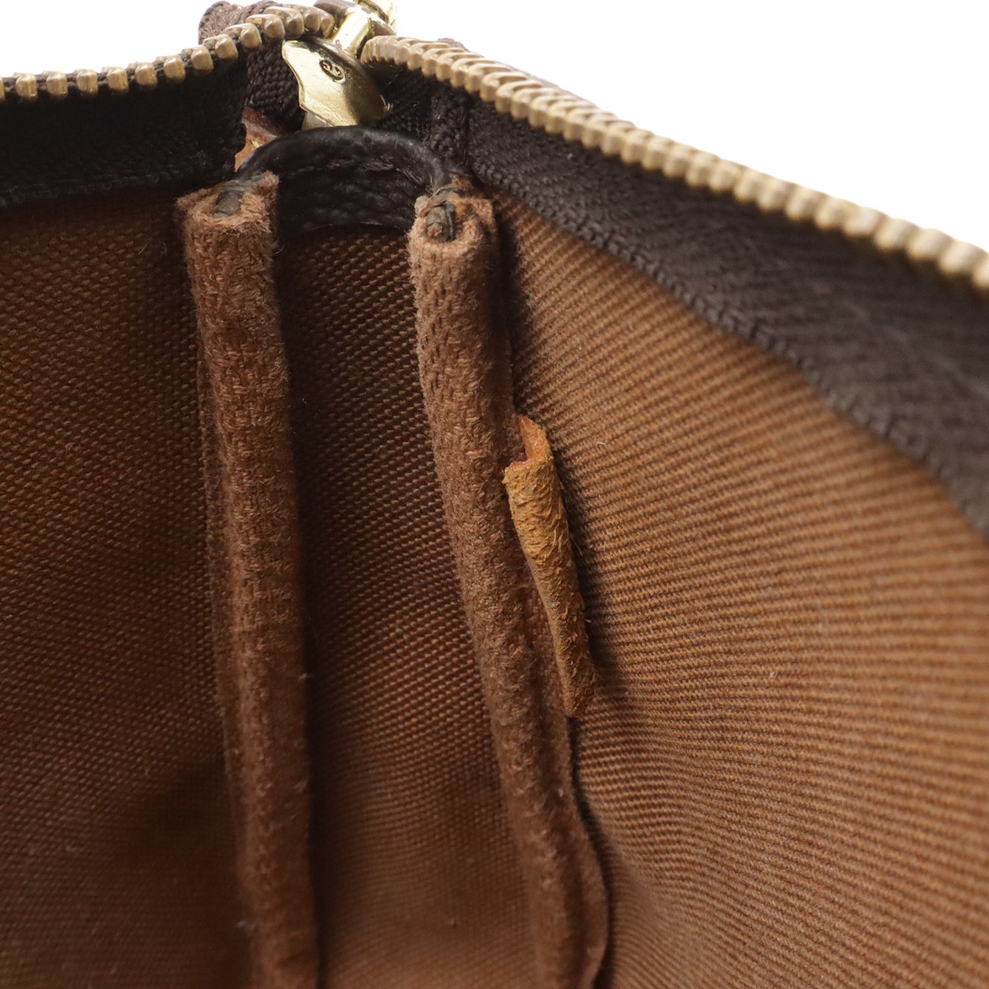 Louis Vuitton Brown Monogram Canvas Handbag Pochette Pouch (Pre-Owned)
