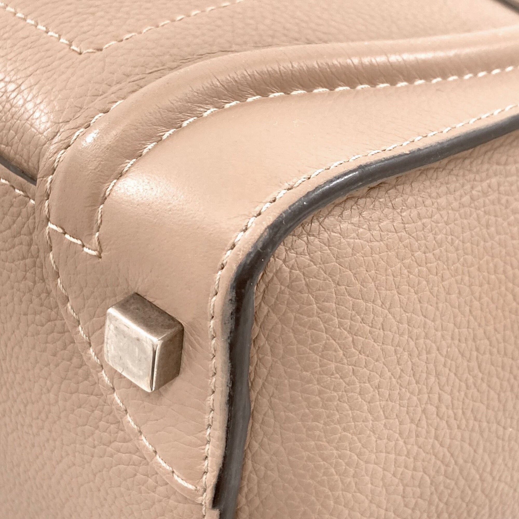 Celine Beige Leather Tote Bag (Pre-Owned)