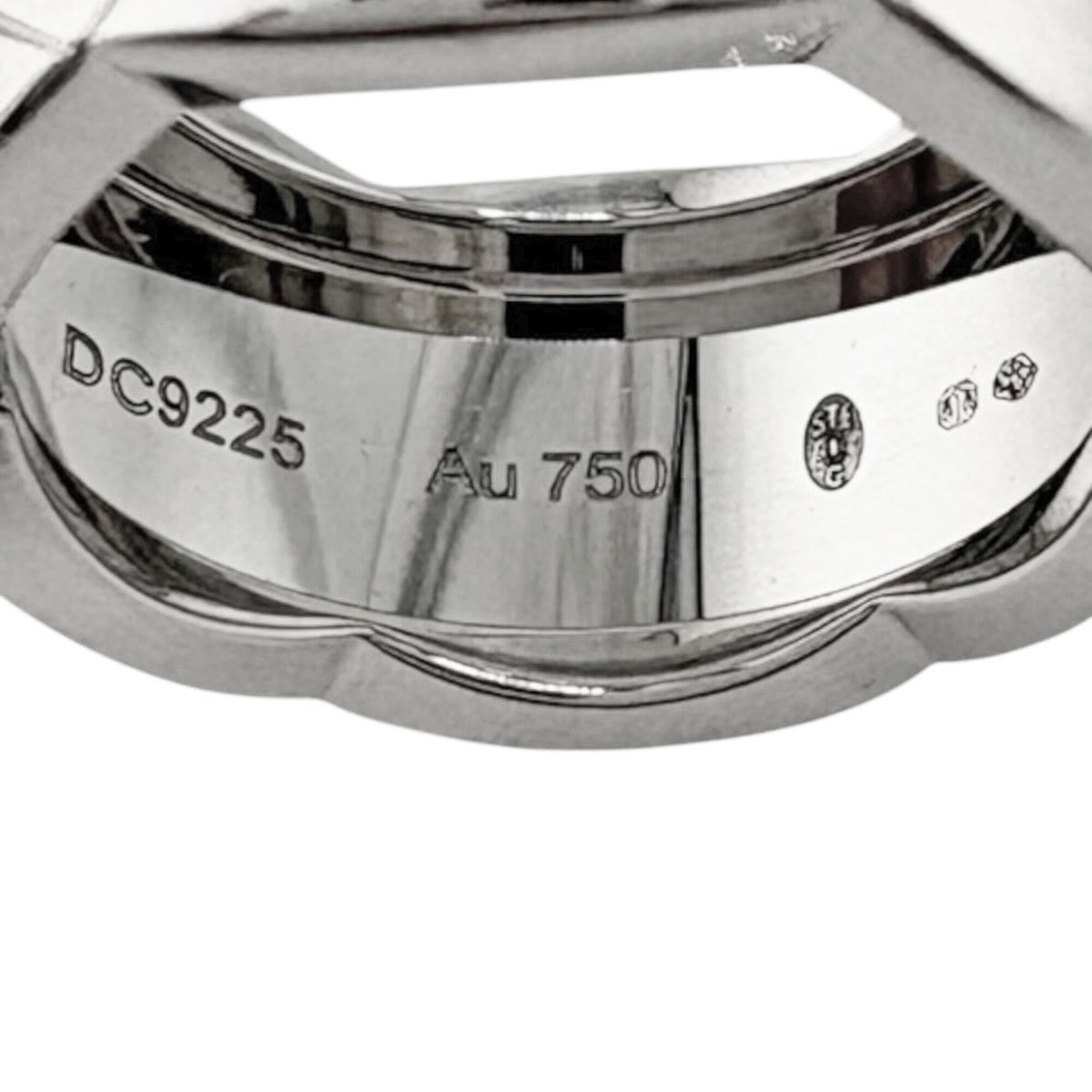 Chanel Silver White Gold (18K) Band Ring (Pre-Owned)