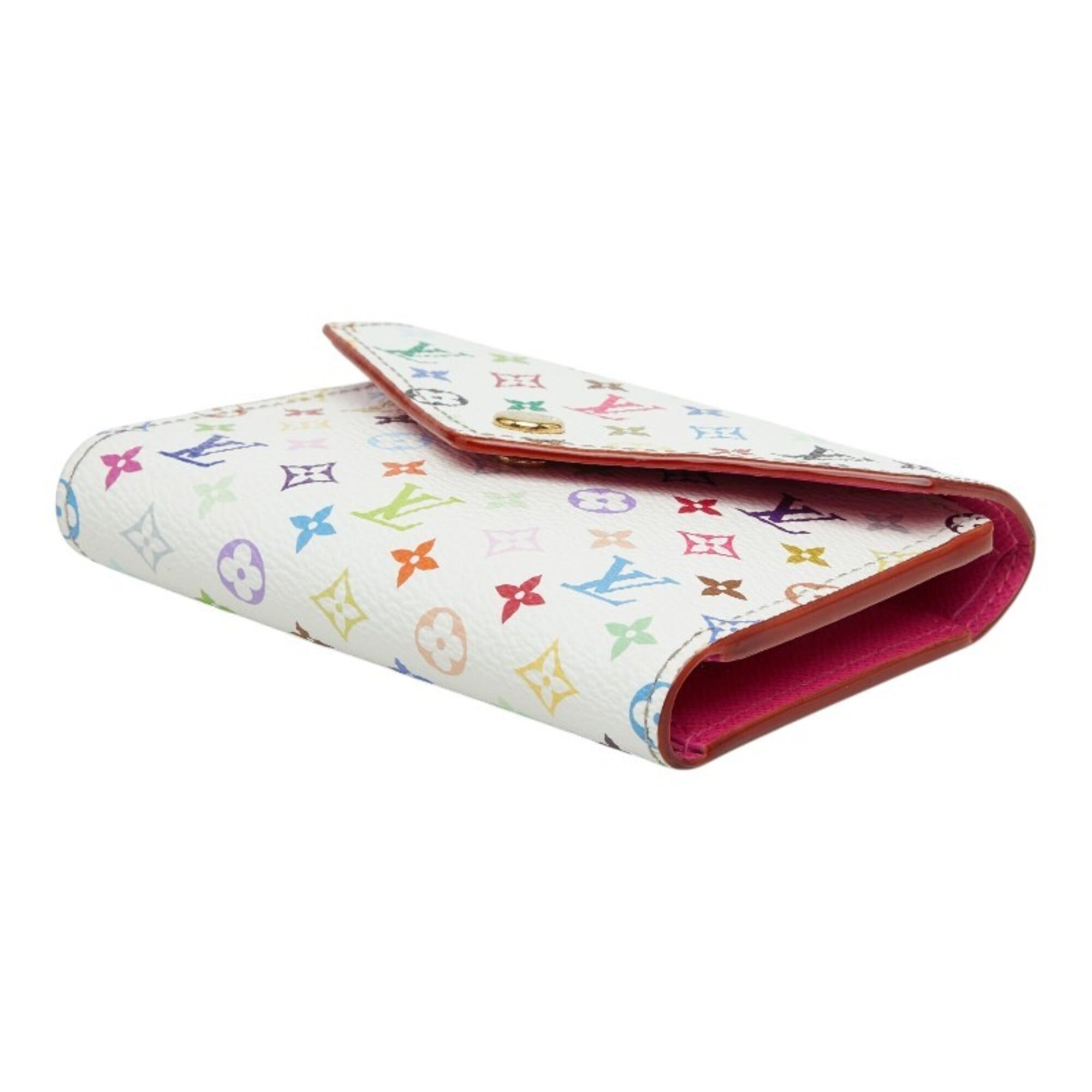 Louis Vuitton White Pvc Wallet (Bi-Fold) (Pre-Owned)