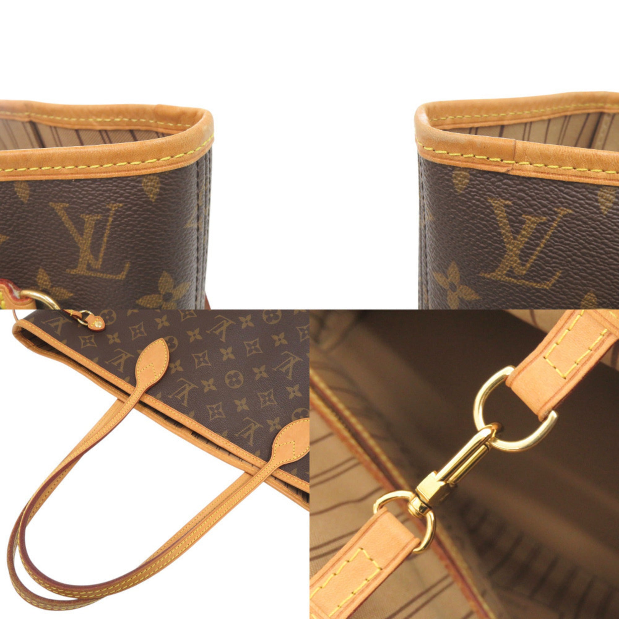 Louis Vuitton Brown Monogram Monogram Canvas Handbag Tote Bag (Pre-Owned)
