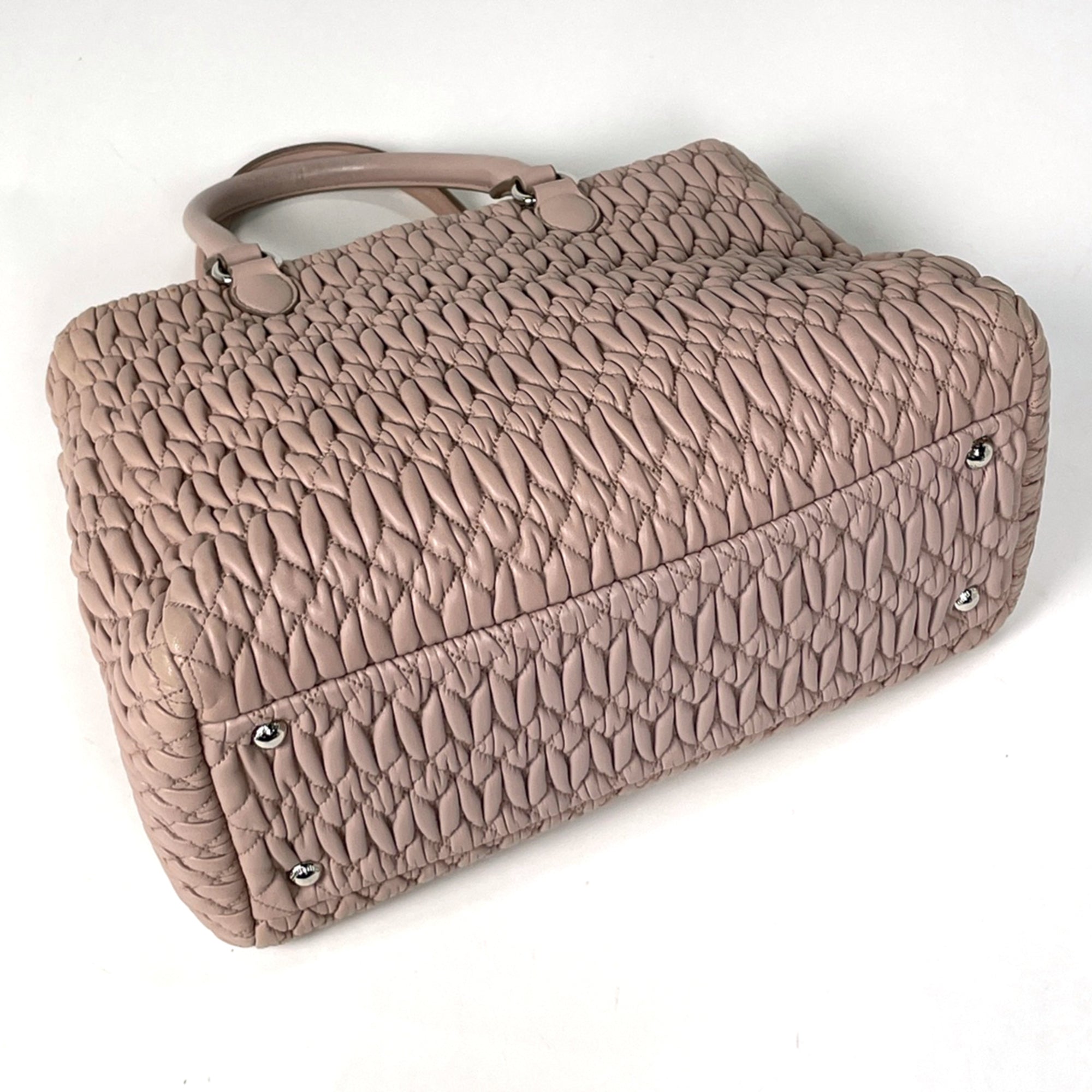 Miu Miu Pink Leather Handbag Shoulder Bag (Pre-Owned)