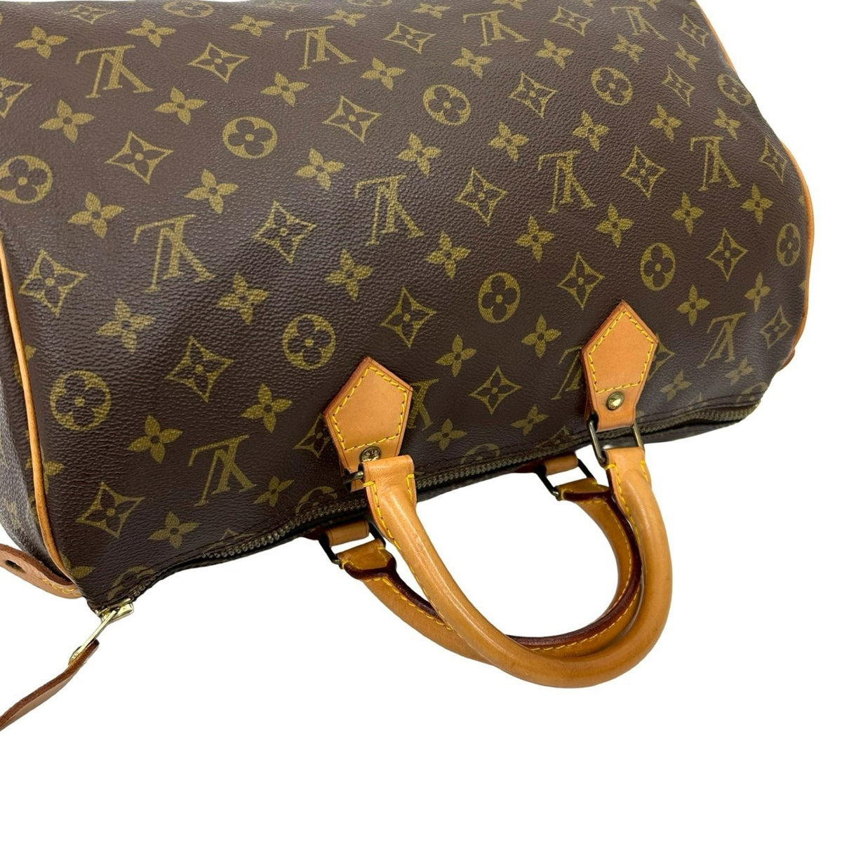 Louis Vuitton Brown Leather Pvc Boston Bag Handbag (Pre-Owned)