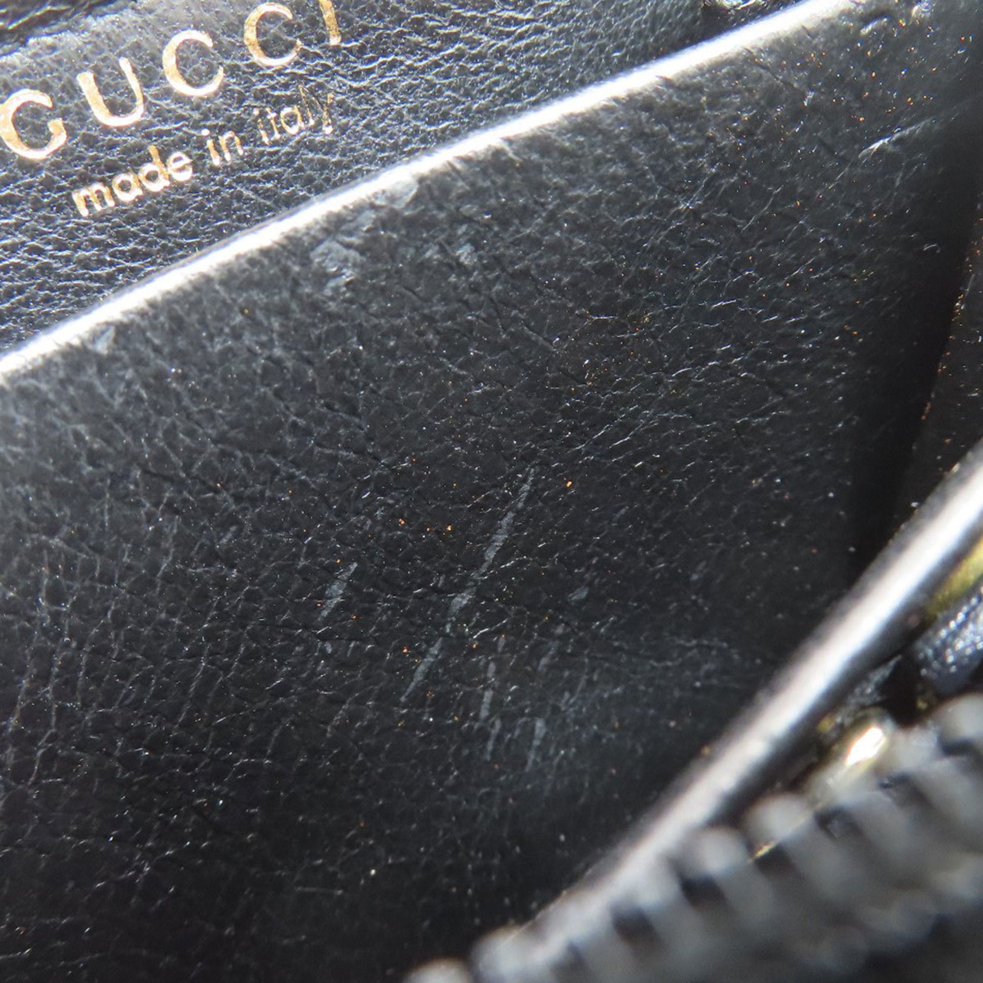 Gucci Black Leather Coin Purse/Coin Case (Pre-Owned)