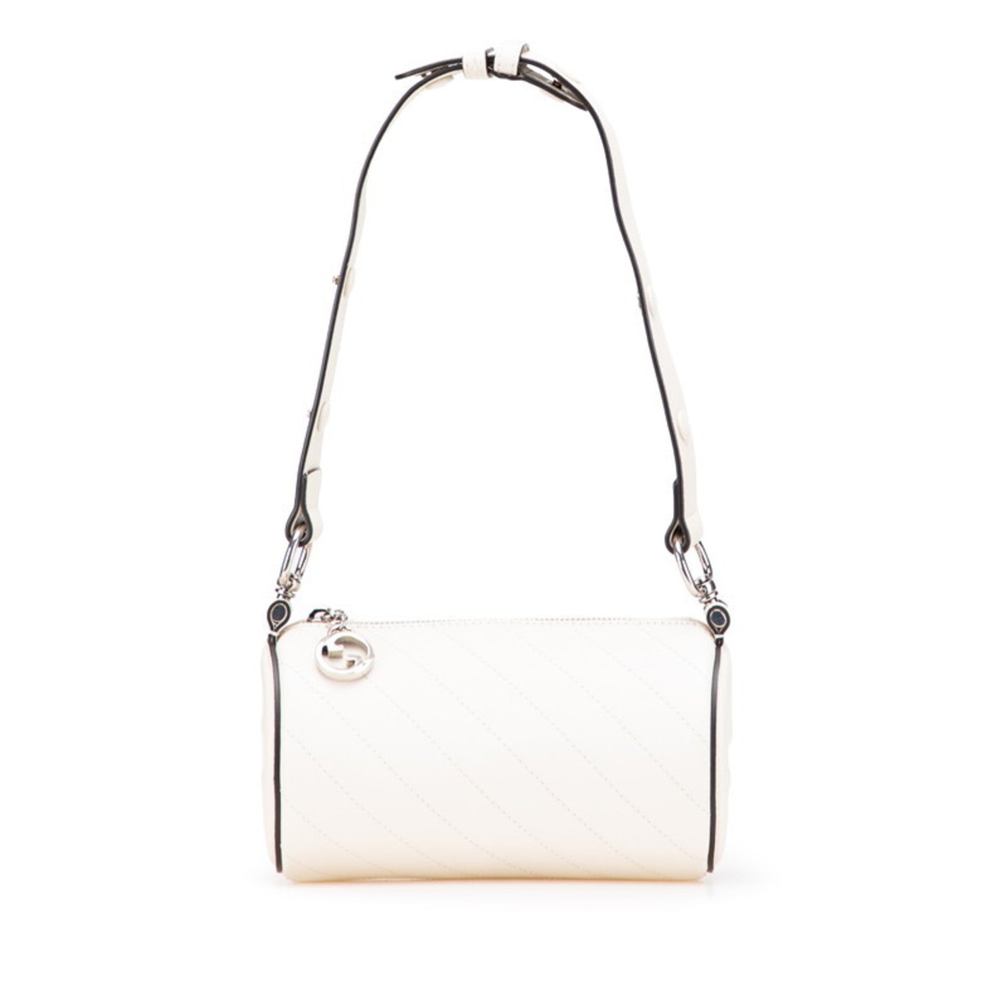 Gucci White Leather Handbag Shoulder Bag (Pre-Owned)