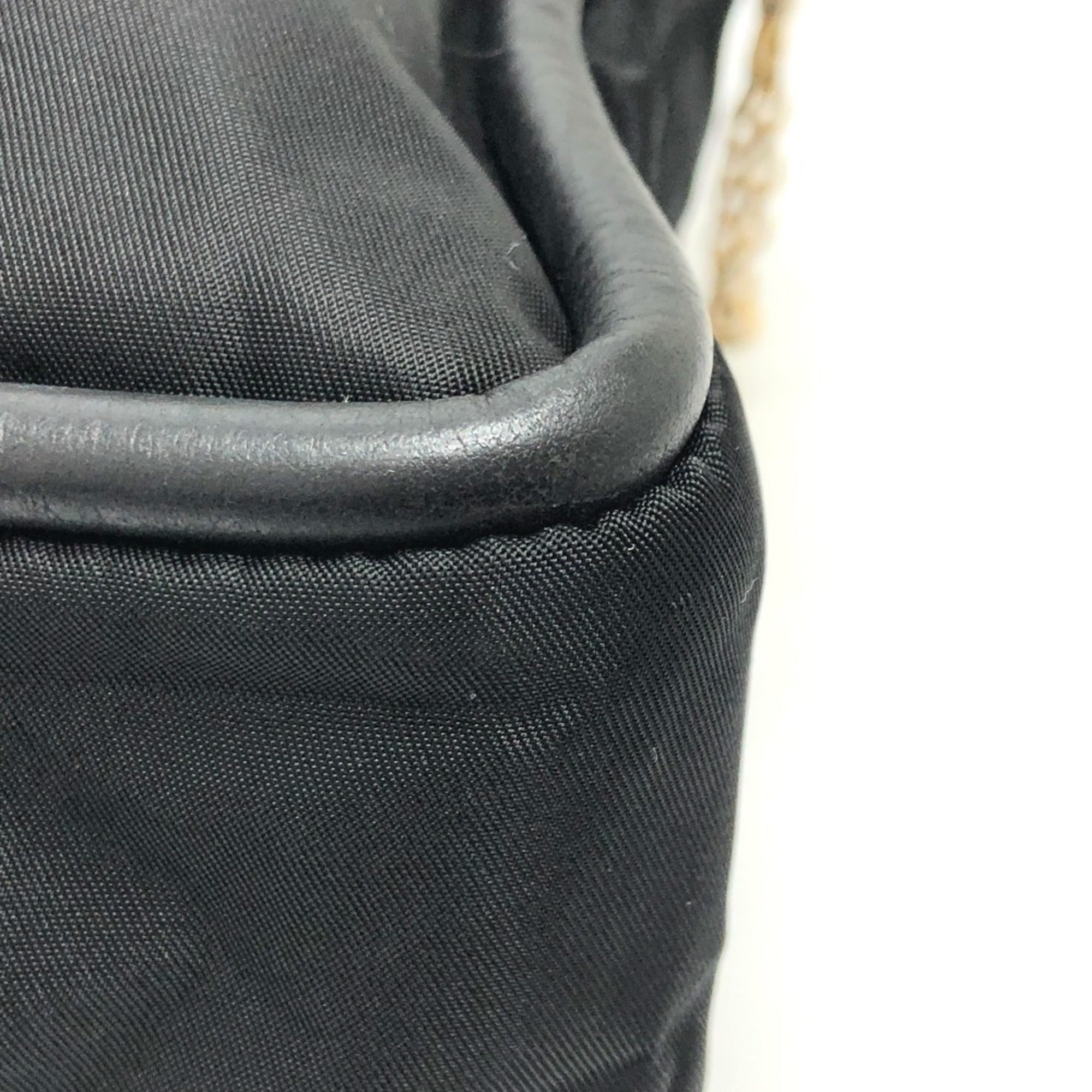 Celine Black Nylon Leather Shoulder Bag (Pre-Owned)