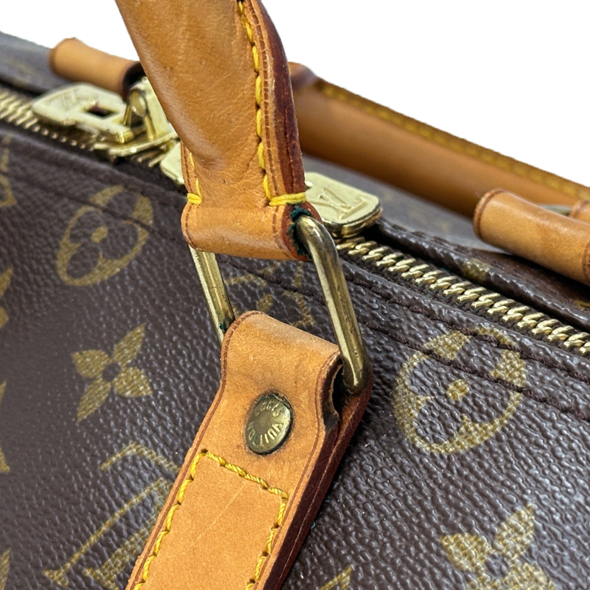 Louis Vuitton Brown Monogram Monogram Boston Bag Handbag (Pre-Owned)