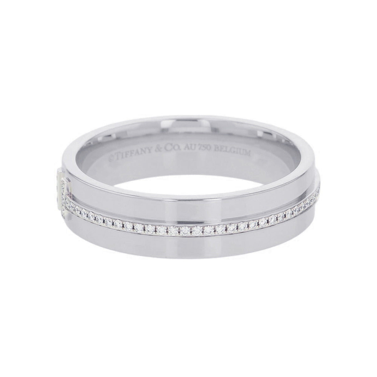 Tiffany White Gold (18K) Band Ring (Pre-Owned)