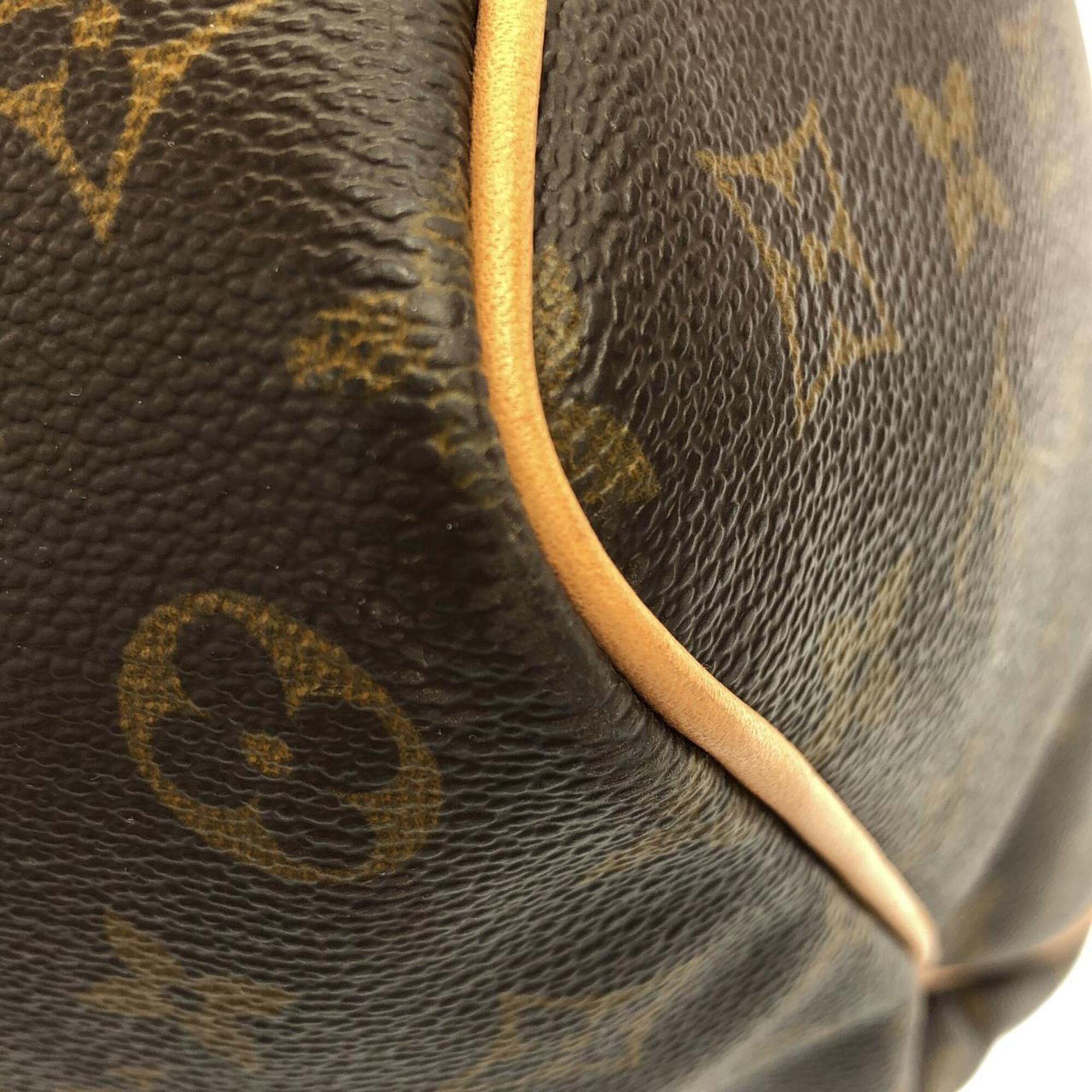 Louis Vuitton Marron Coated Canvas Boston Bag (Pre-Owned)