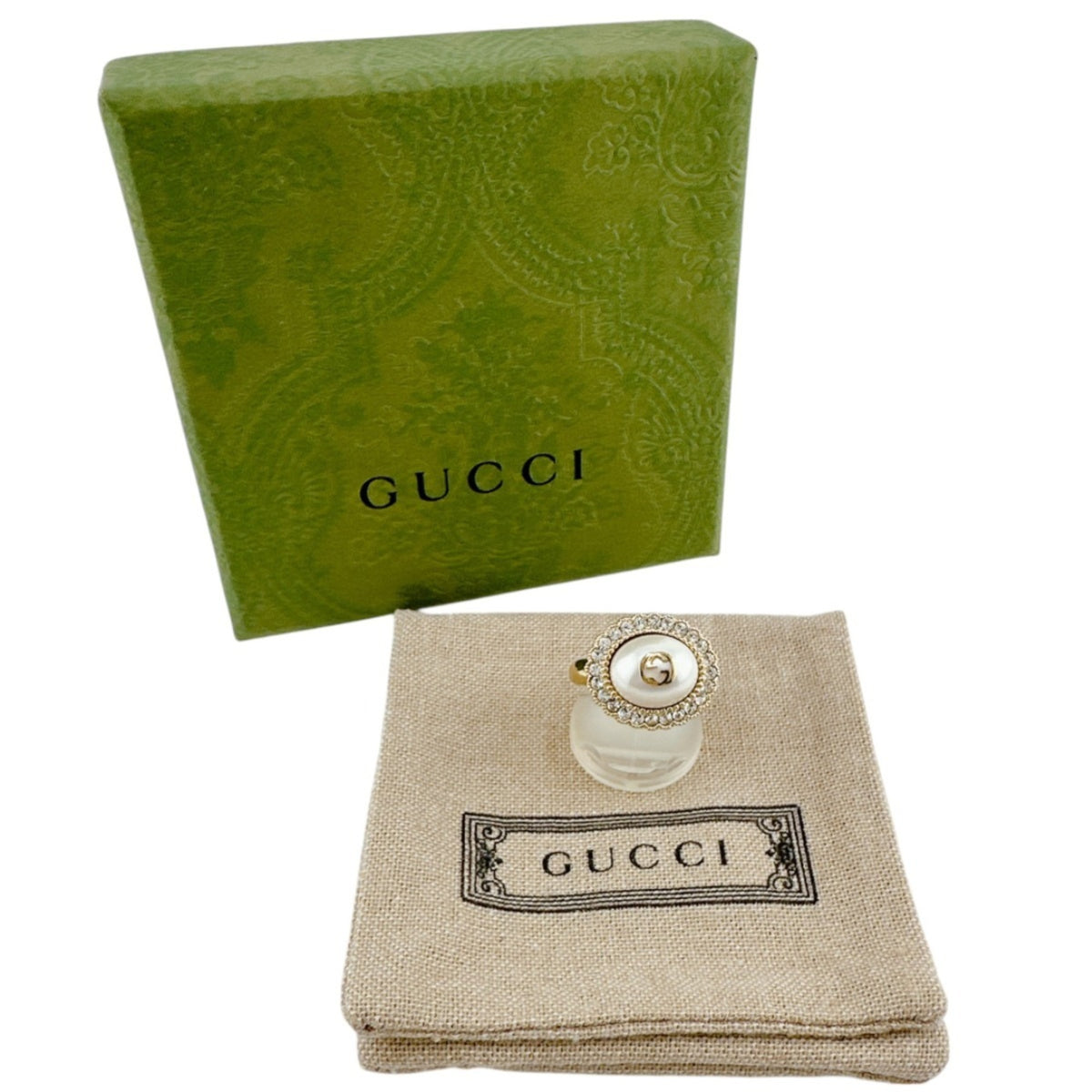 Gucci Gold Metal Band Ring (Pre-Owned)