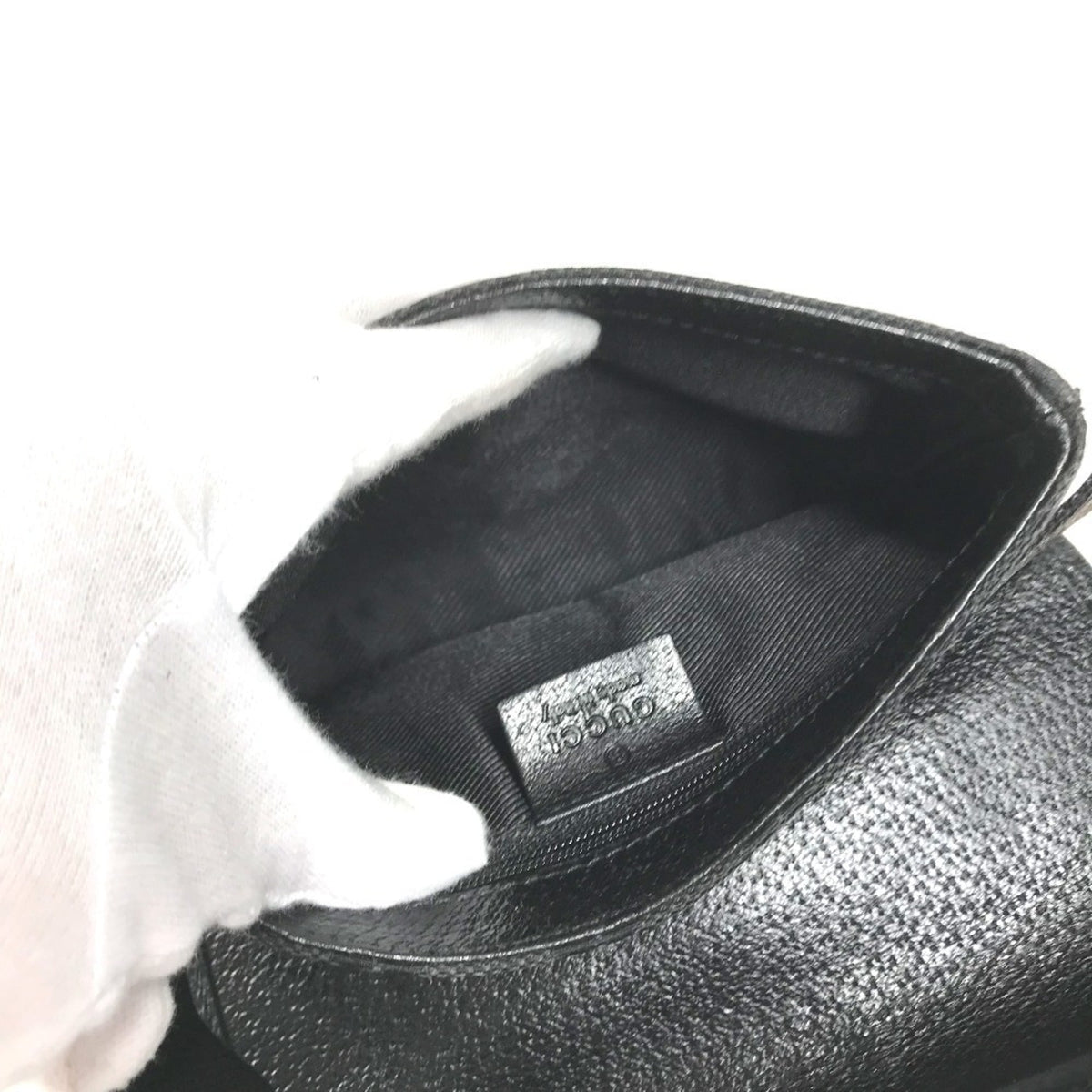 Gucci Black Gg Canvas Leather Fanny Pack (Pre-Owned)