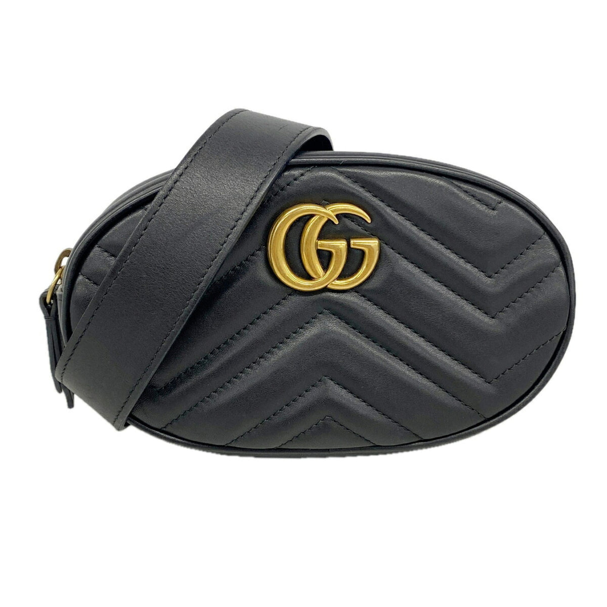 Gucci Black Leather Fanny Pack (Pre-Owned)