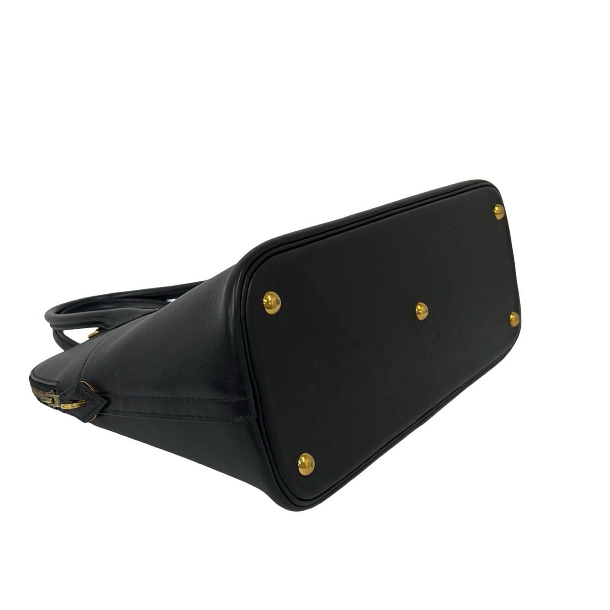 Hermes Black Chamonix Leather Handbag Shoulder Bag (Pre-Owned)