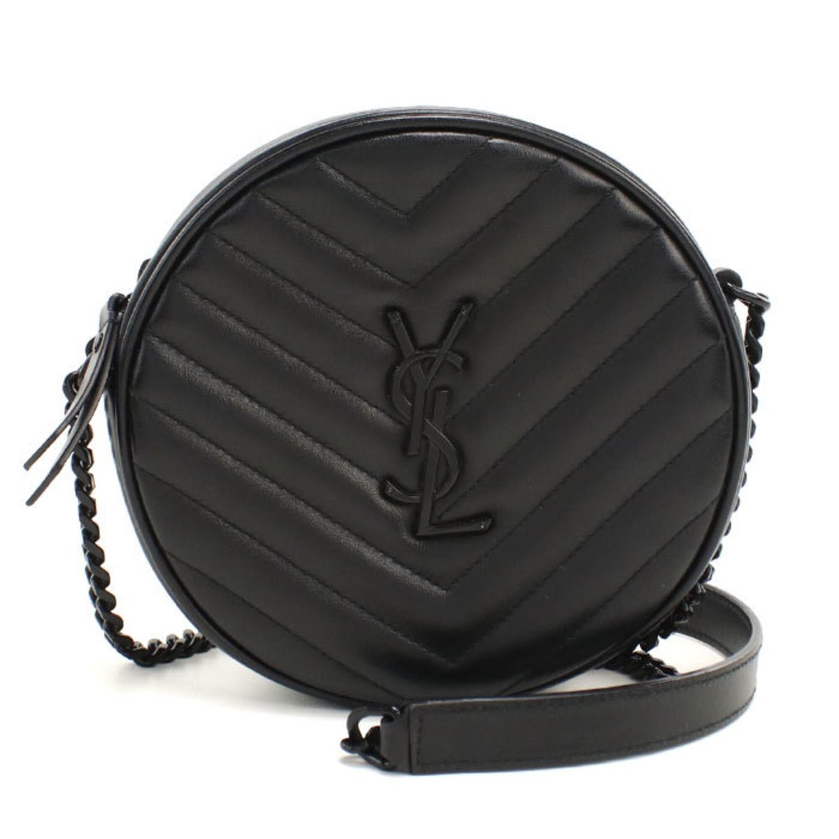 Saint Laurent Black Leather Shoulder Bag (Pre-Owned)