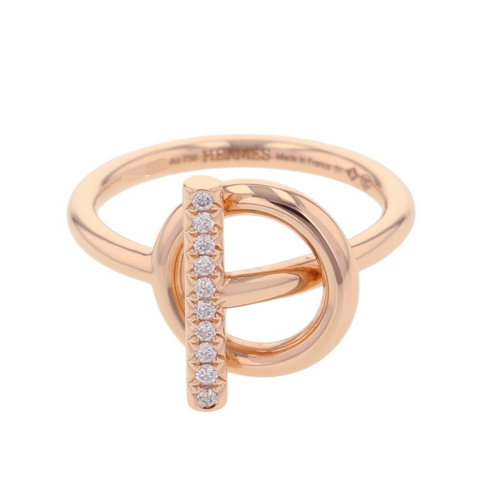 Hermes Pink Gold (18K) Band Ring (Pre-Owned)