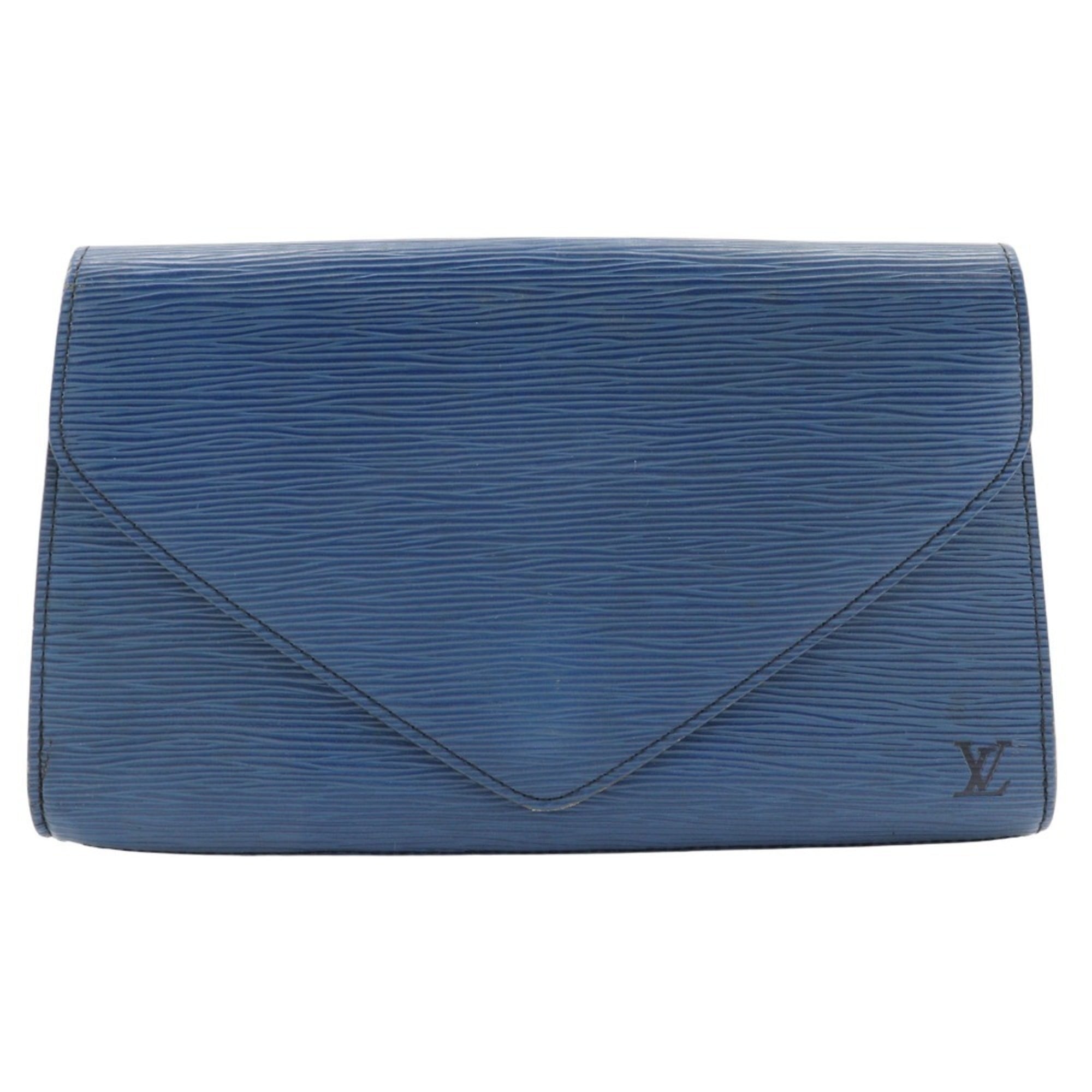 Louis Vuitton Blue Toledo Blue Epi Leather Clutch Bag (Pre-Owned)