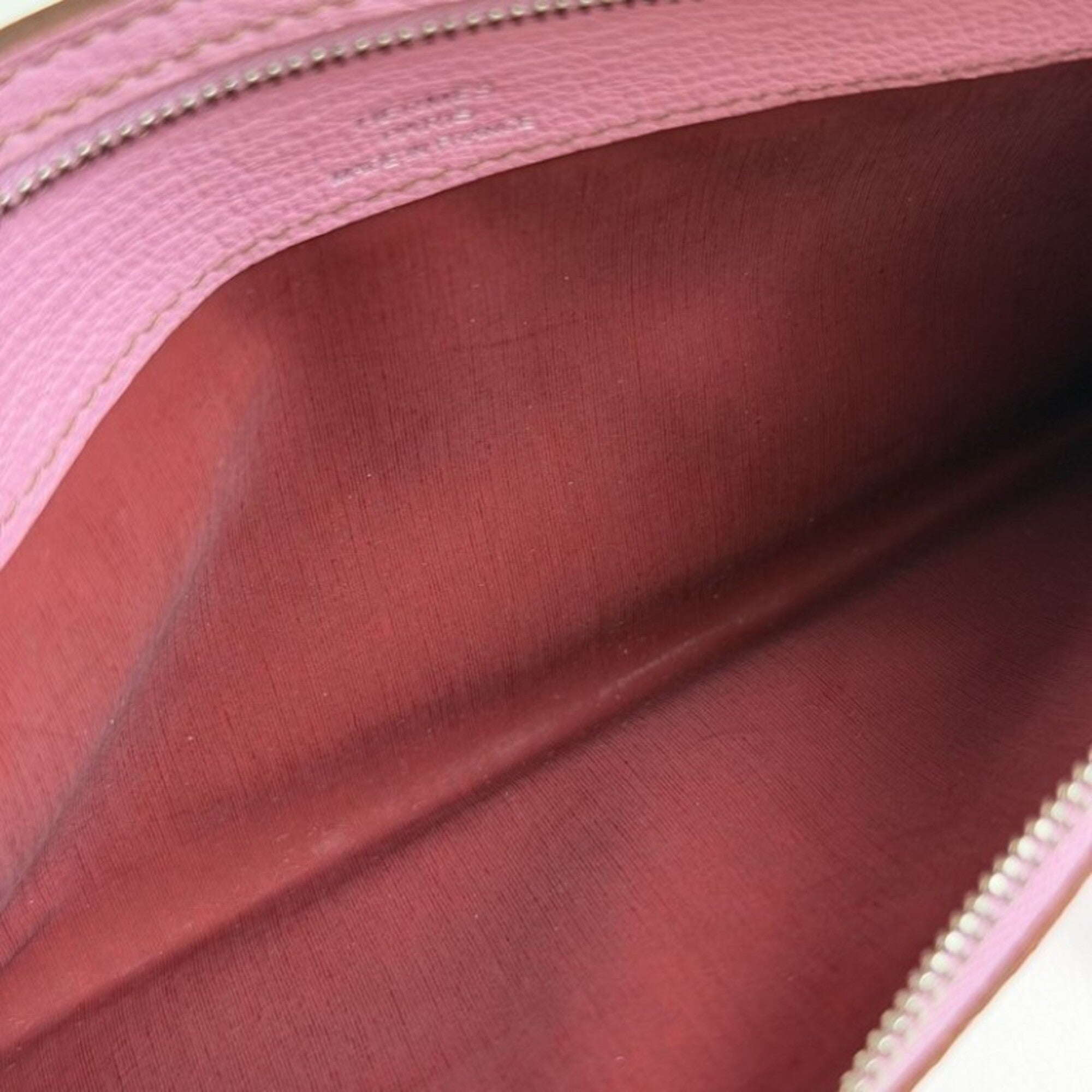 Hermes Pink Chevre Leather Pouch (Pre-Owned)
