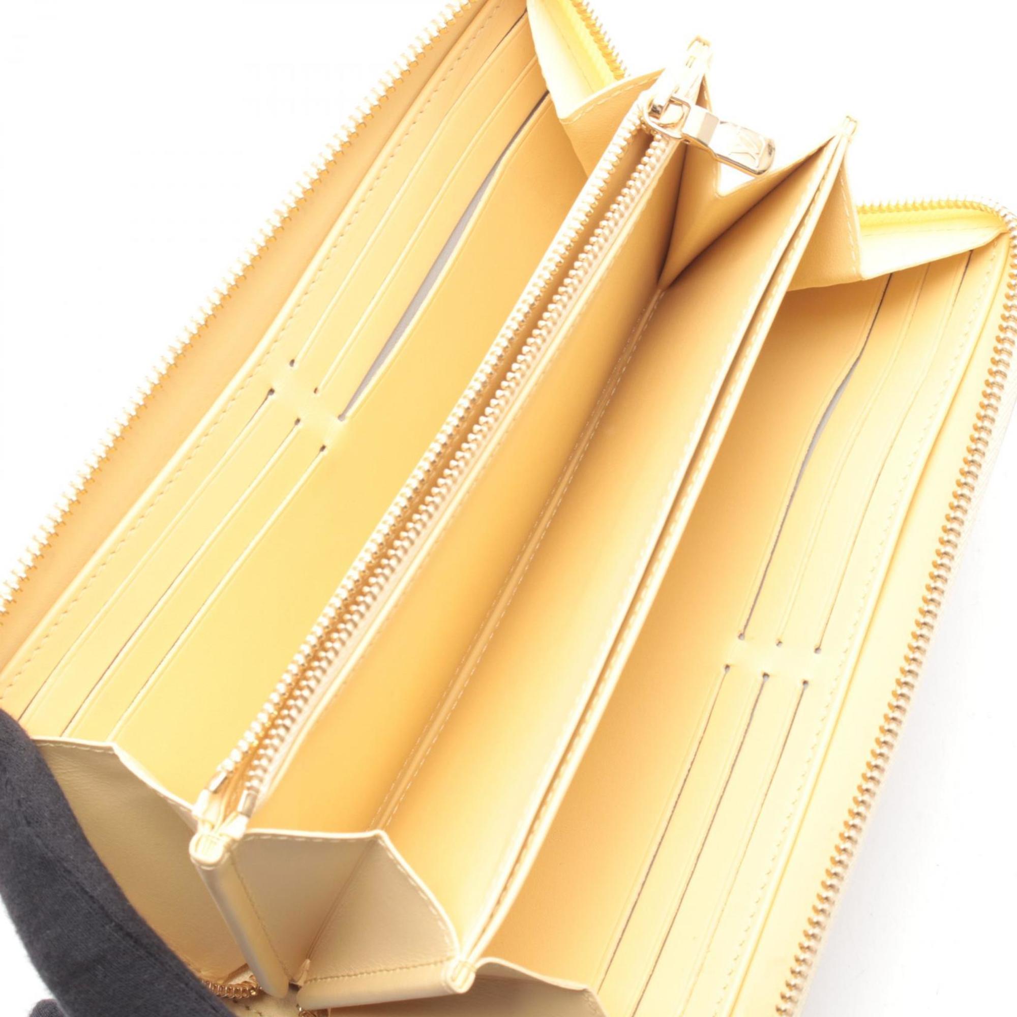 Louis Vuitton Ivory Jaune Yellow Leather Long Wallet (Bi-Fold) (Pre-Owned)