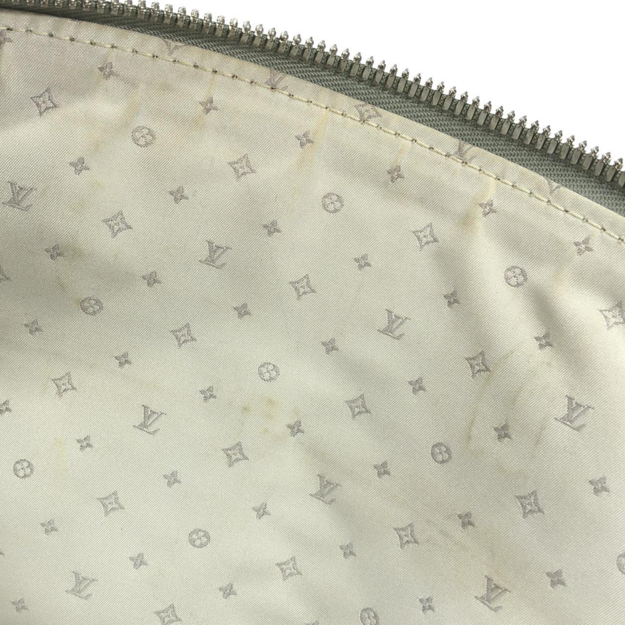 Louis Vuitton Silver Leather Handbag (Pre-Owned)