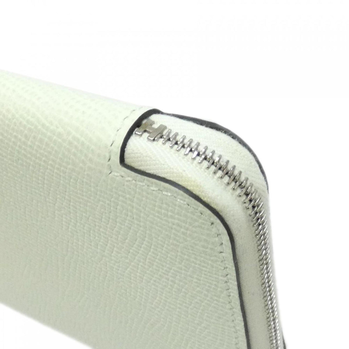 Hermes Blue Paradise Green Epsom Leather Silk Wallet (Bi-Fold) (Pre-Owned)