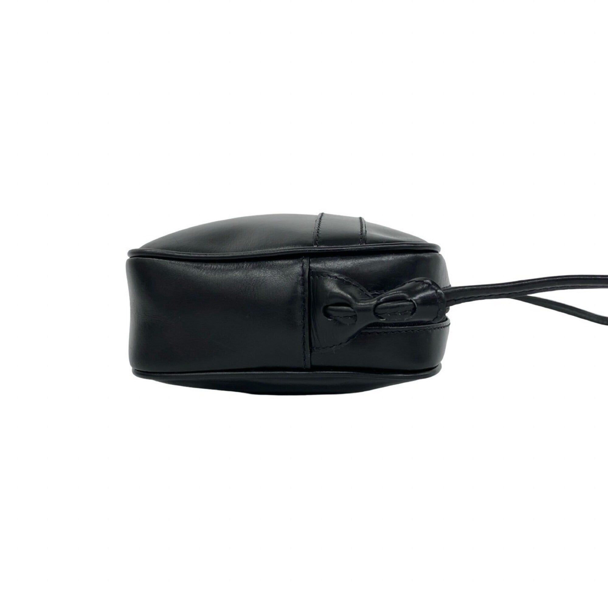 Gucci Black Leather Pochette Shoulder Bag (Pre-Owned)