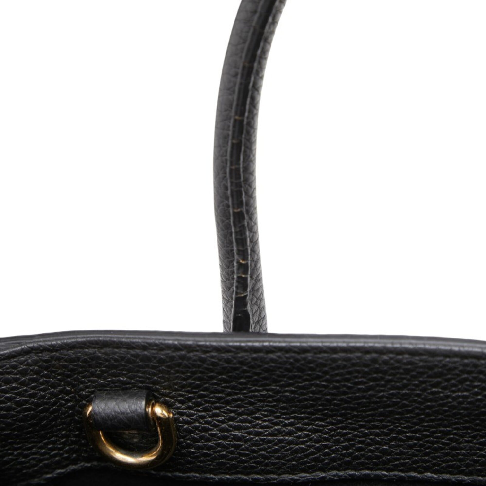 Gucci Black Leather Handbag Shoulder Bag (Pre-Owned)
