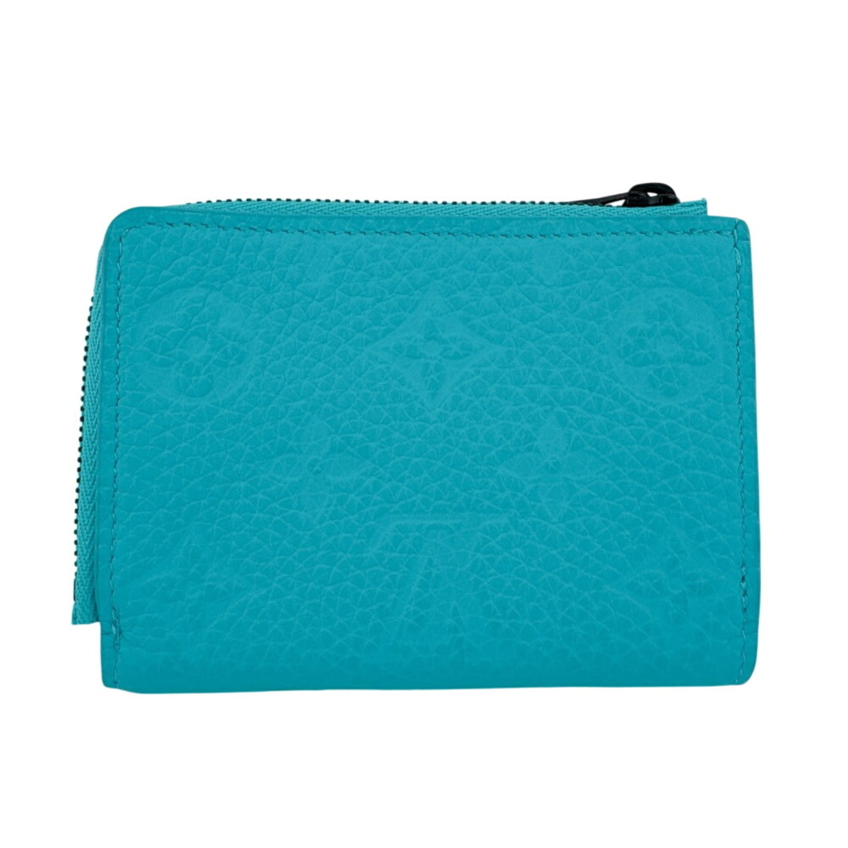 Louis Vuitton Blue Leather Wallet (Tri-Fold) (Pre-Owned)